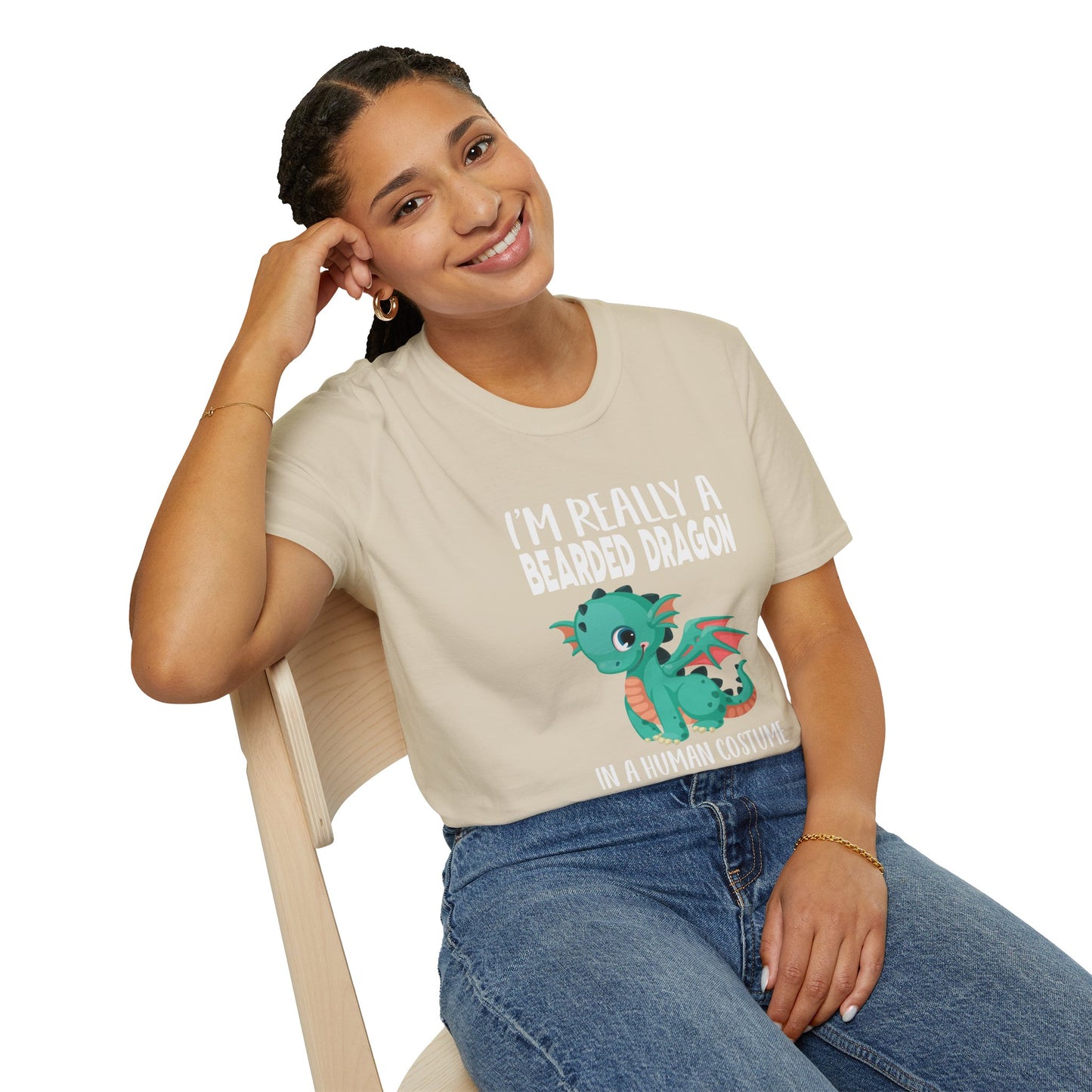 I’m Really a Bearded Dragon in a Human Costume – Cute Halloween Reptile Lover T‑Shirt