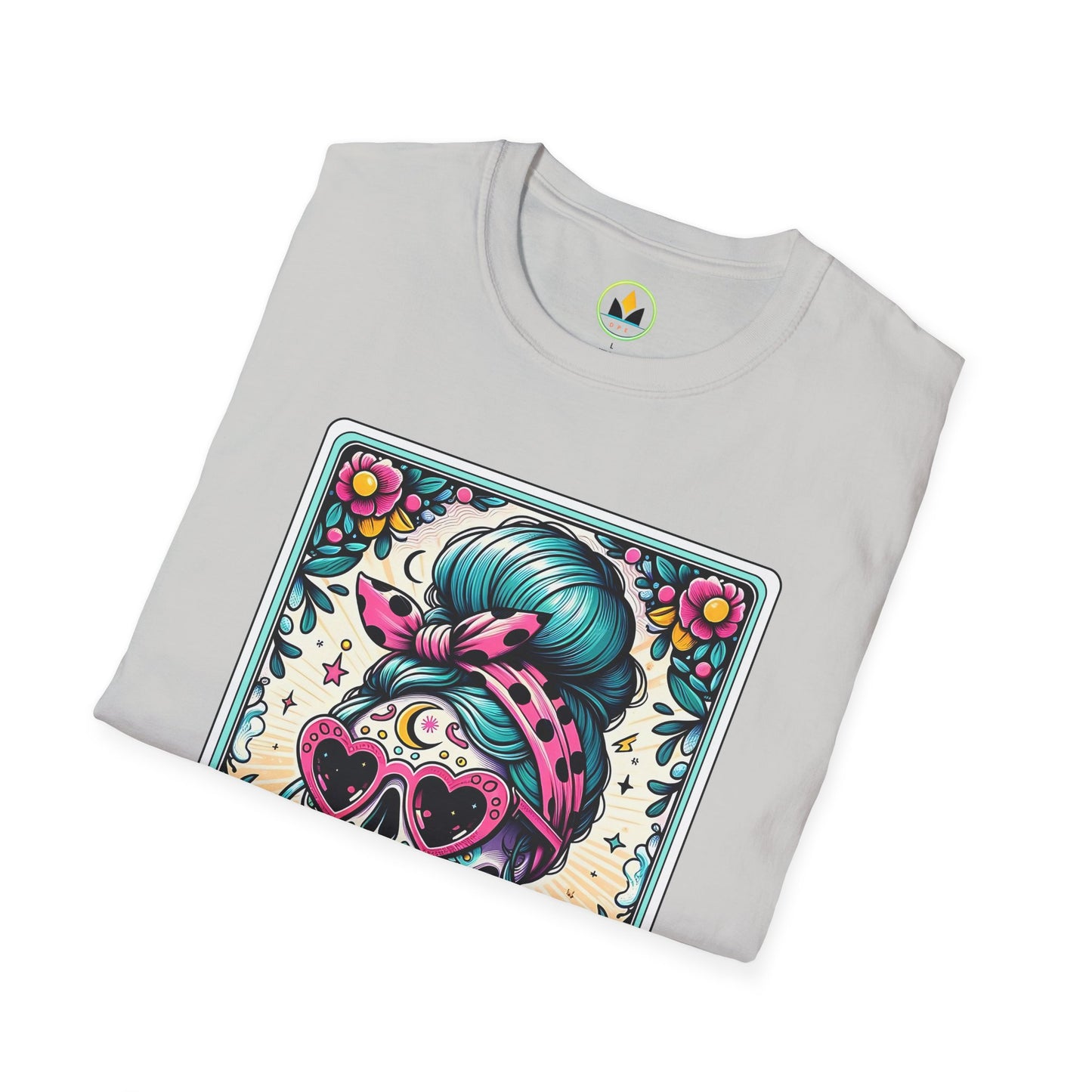 Vibrant Sugar Skull T-Shirt - Unique Spooky Halloween Apparel Inspired by Dia de los Muertos