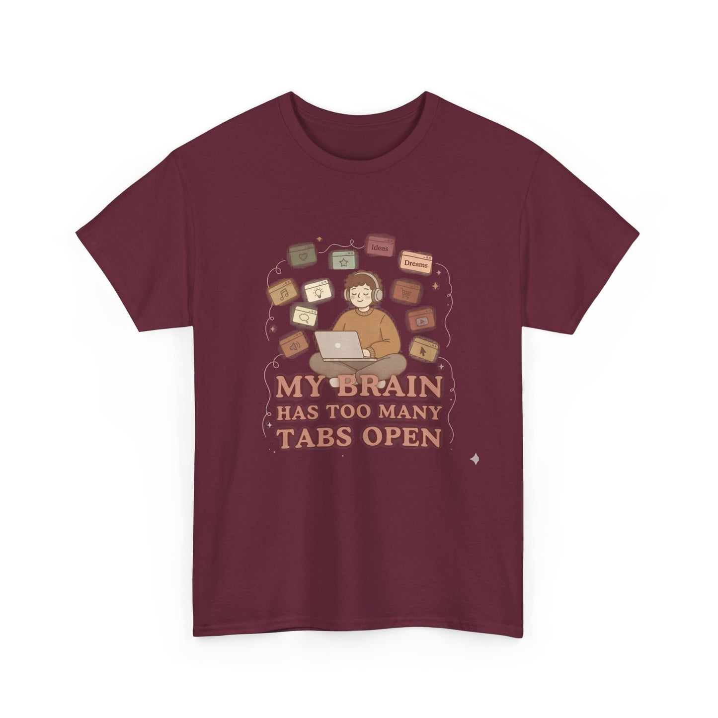 The "Cozy Mind" Earth Tone ADHD Graphic Tee