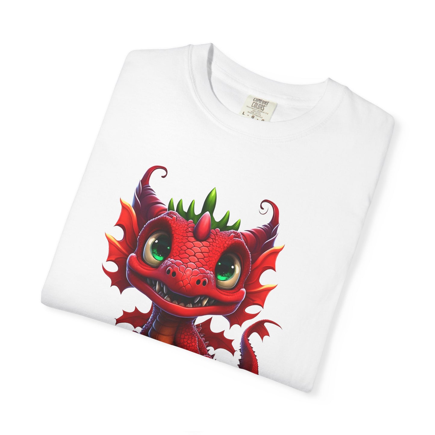 Playful Dragon Delight - Unique Cartoon-Style Dragon T-Shirt Design for Fun and Fantasy Lovers