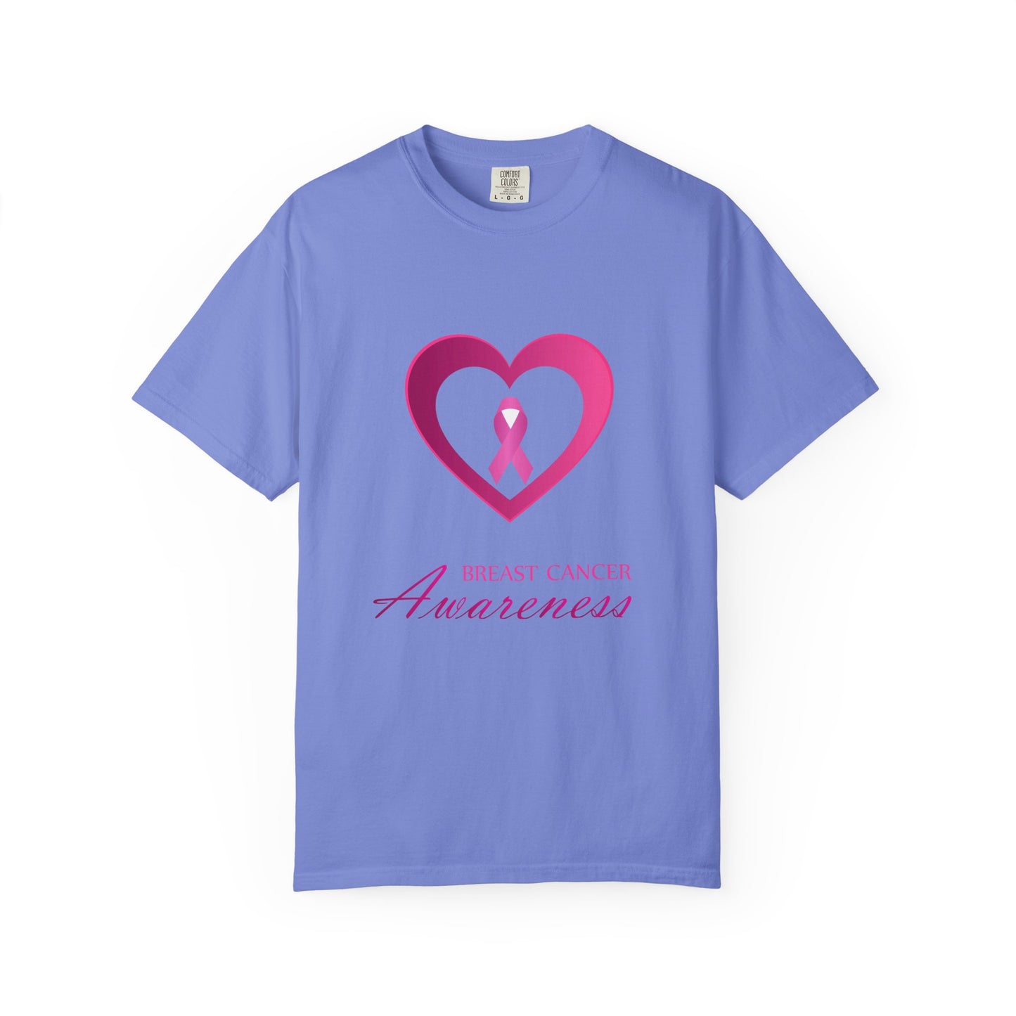 Breast Cancer Awareness heart & ribbon