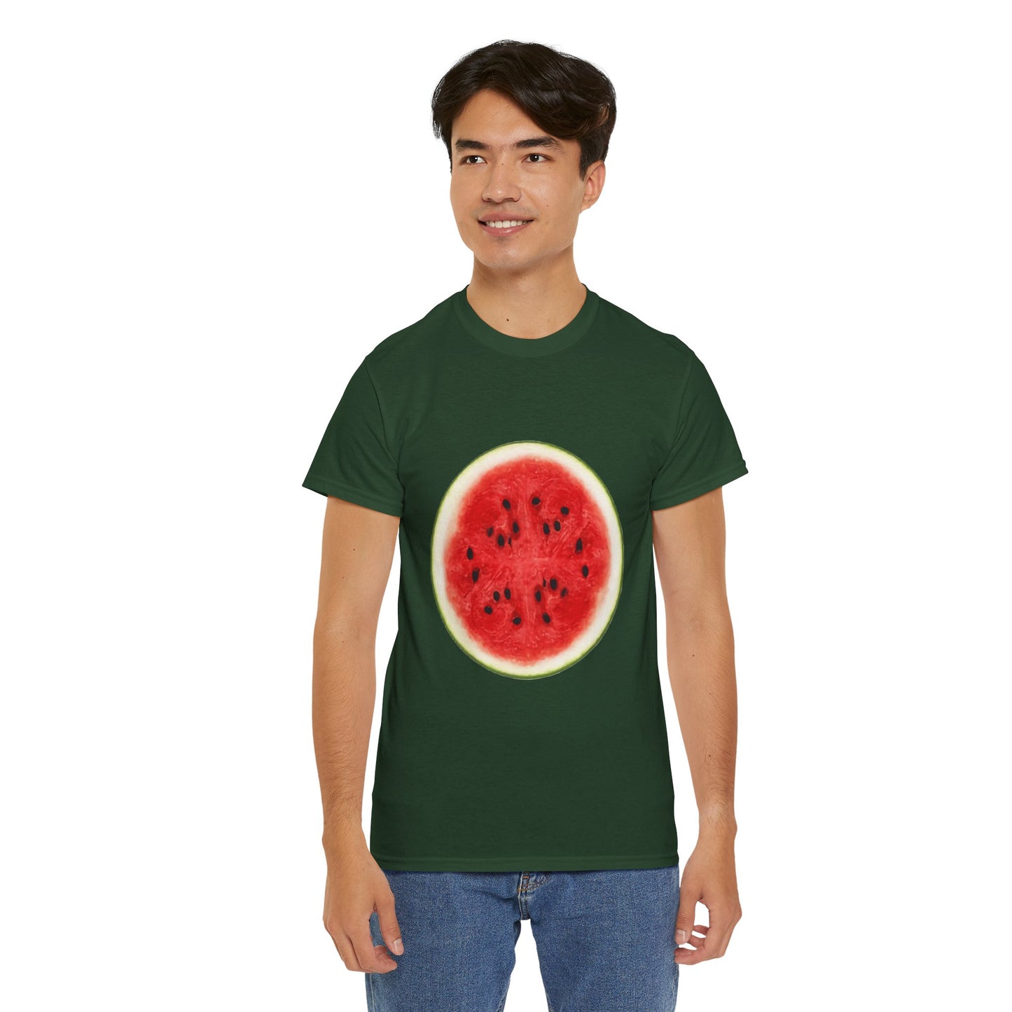 Watermelon Slice Graphic T-Shirt | Funny "One in a Melon" Tee | Easy Lazy Halloween Costume | Unisex Summer Top