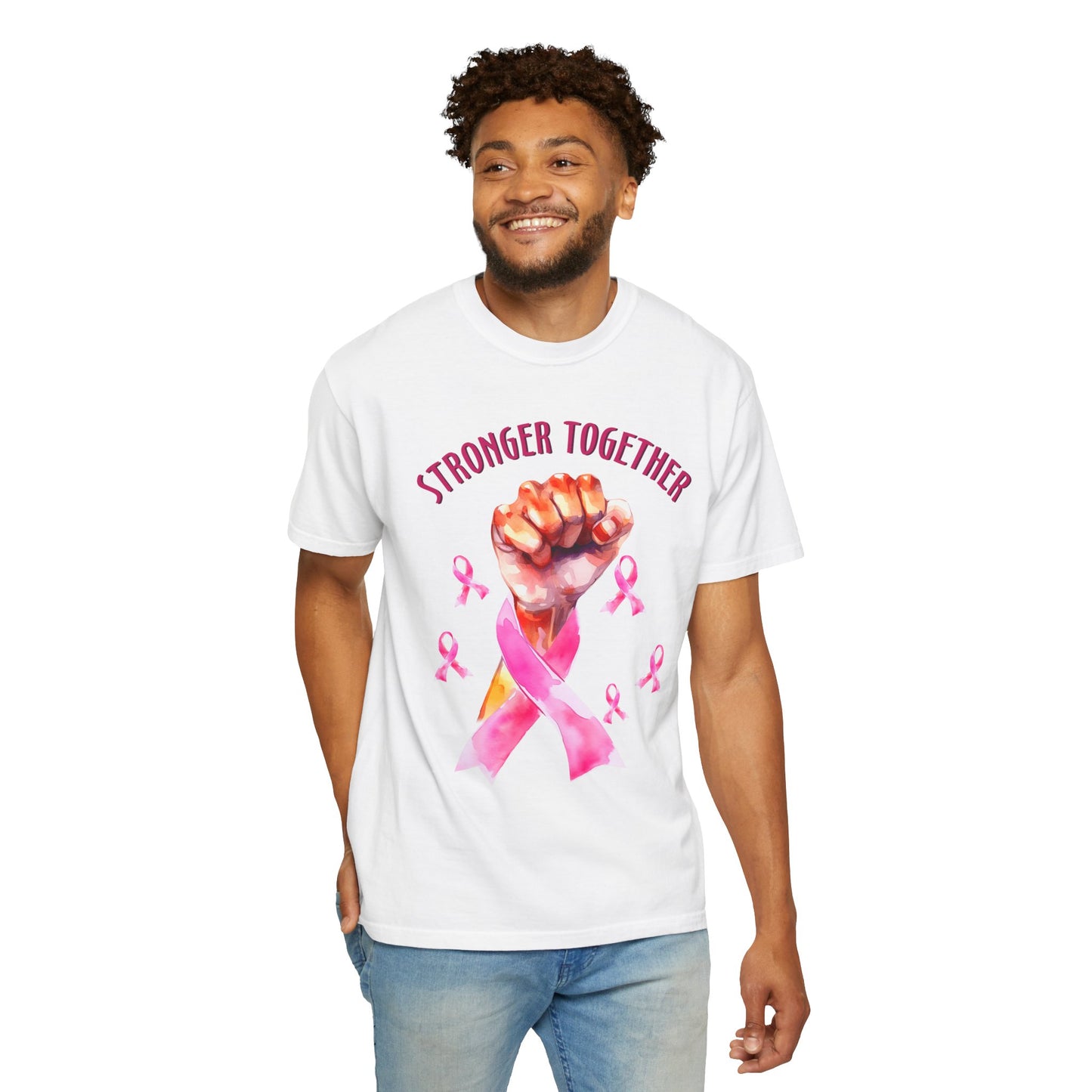 Empower Unity: Breast Cancer "Stronger Together" Comfort Colors Tee