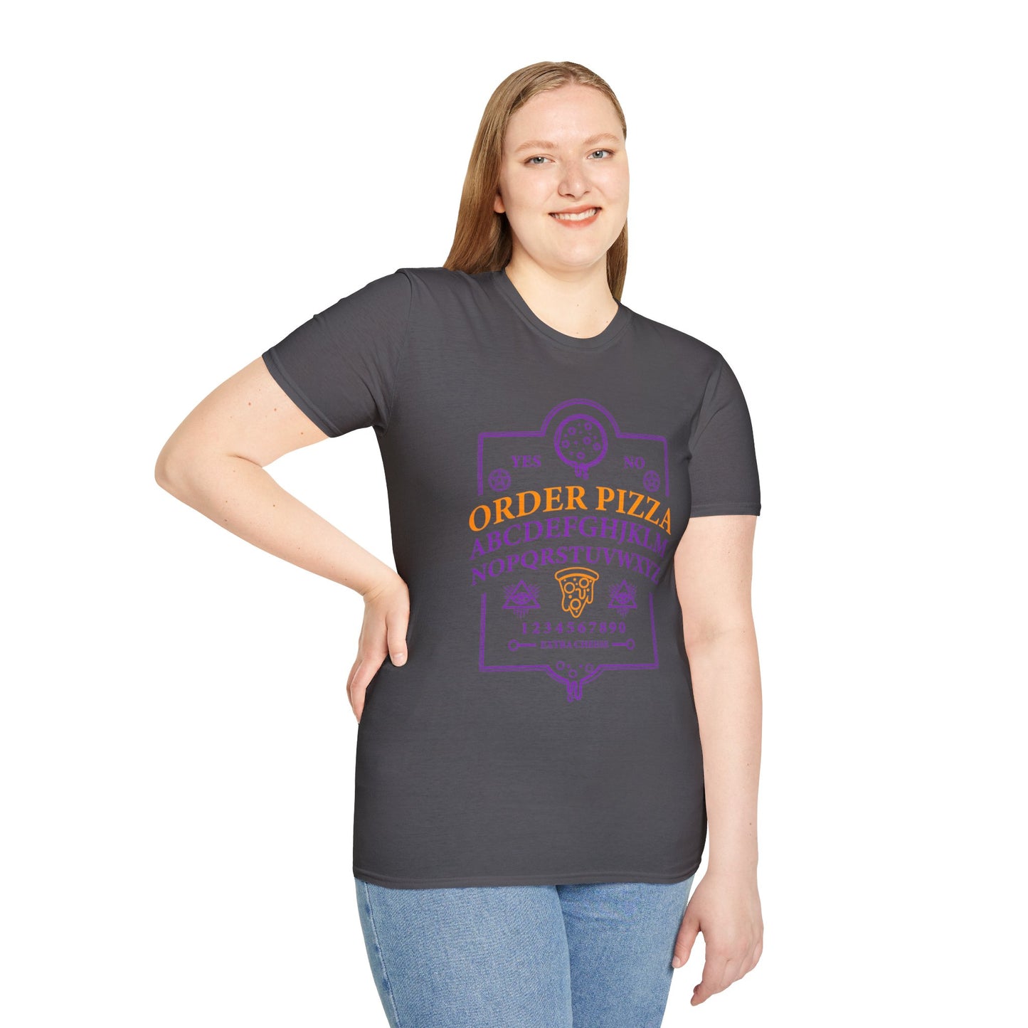 Mystic Pizza Ouija - Unique Spooky Halloween T-Shirt |