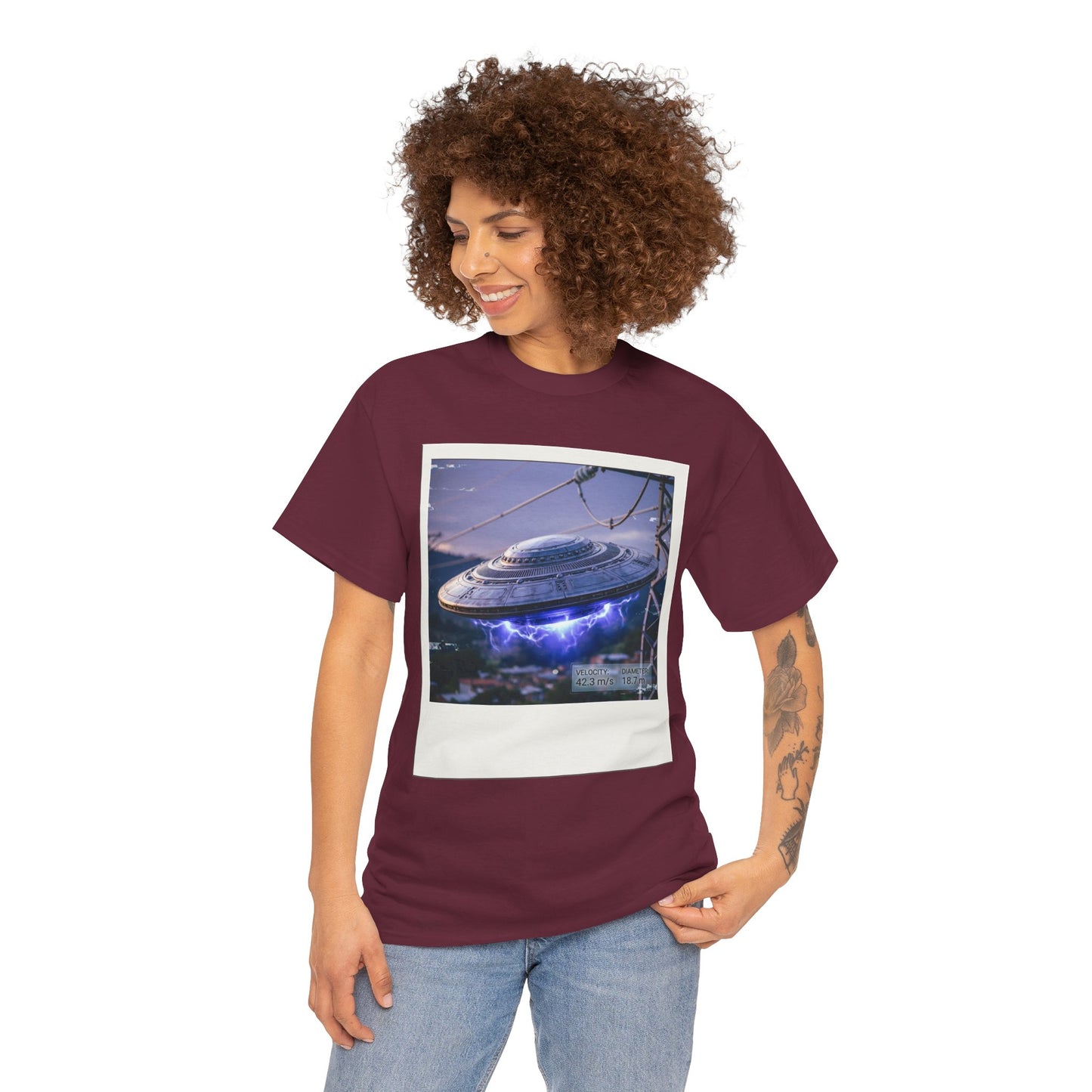 UFO Evidence T-Shirt | Retro Polaroid Alien Sighting Photo