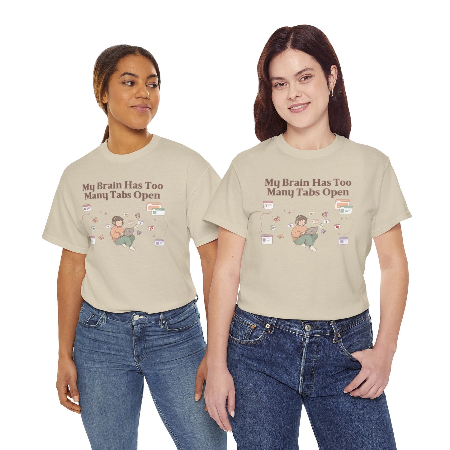 Hyper-Focus Mode: ENGAGED 🎧 The 'Brain Has Too Many Tabs Open' Neurospicy Tee