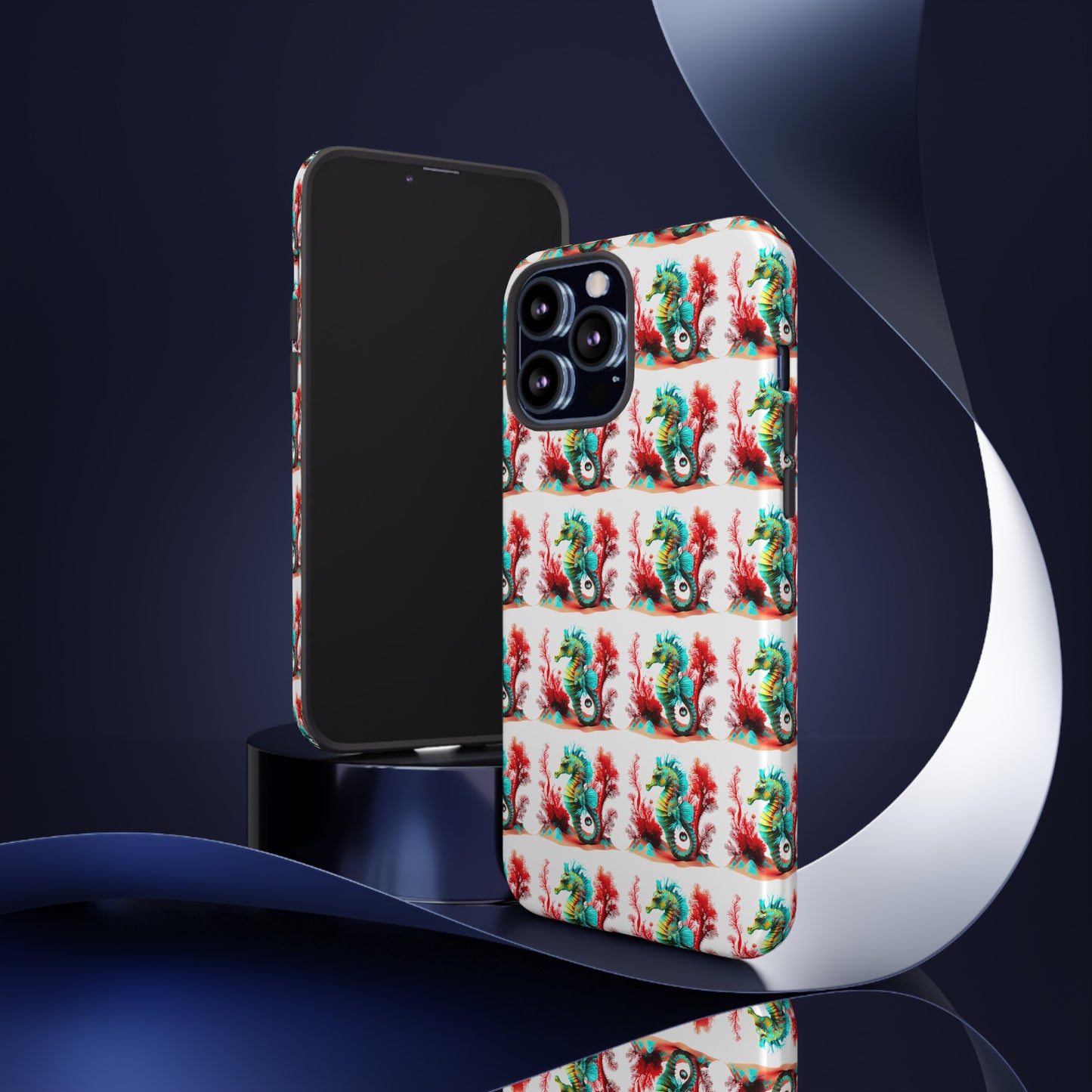 Vibrant Seahorse & Coral Reef - Artistic Mobile Phone hard Case