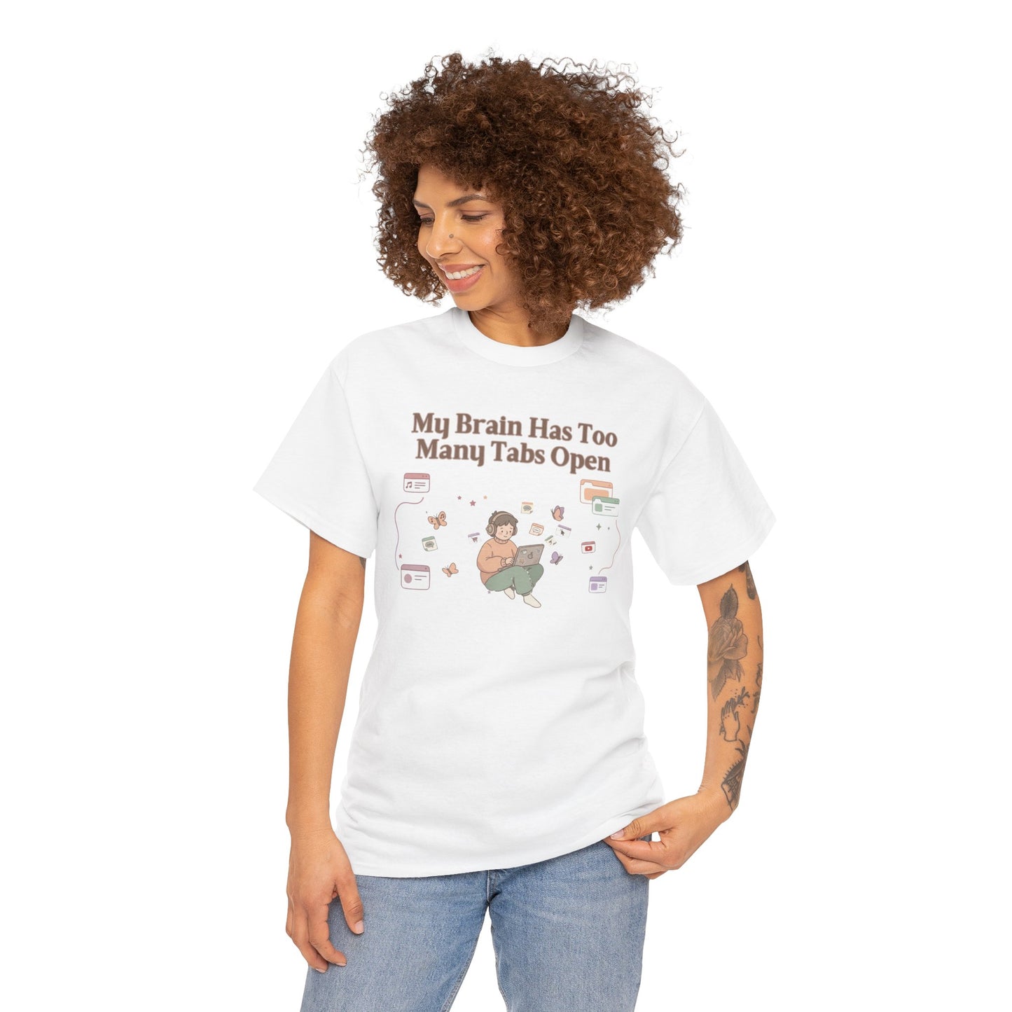 Hyper-Focus Mode: ENGAGED 🎧 The 'Brain Has Too Many Tabs Open' Neurospicy Tee