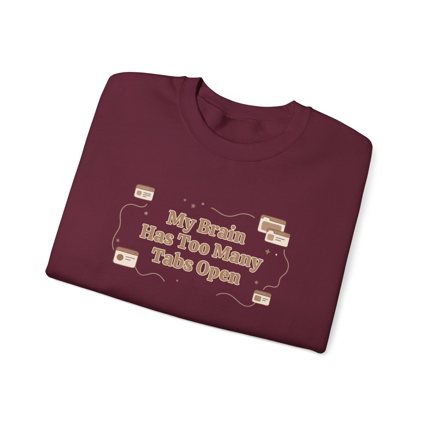 The "Mental Tabs" Aesthetic Crewneck | Oversized Lofi Sweatshirt