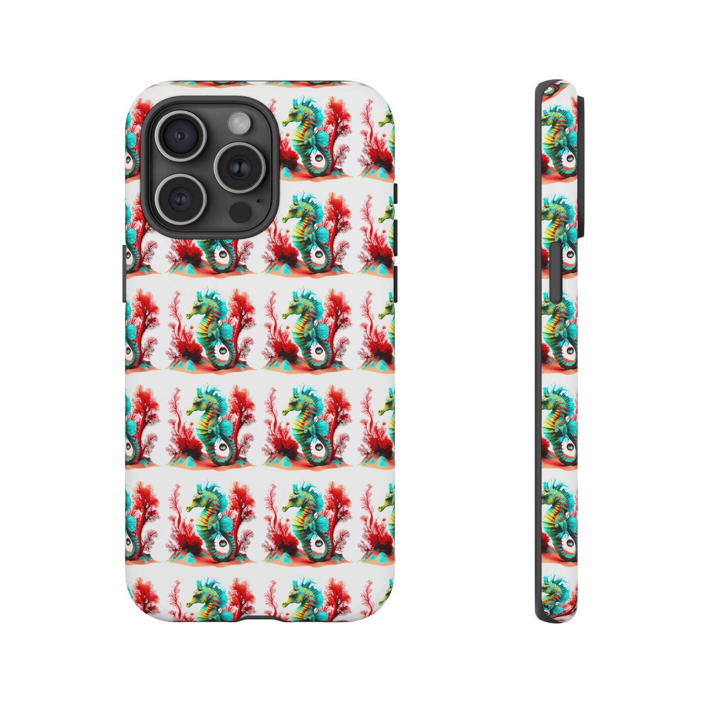 Vibrant Seahorse & Coral Reef - Artistic Mobile Phone hard Case