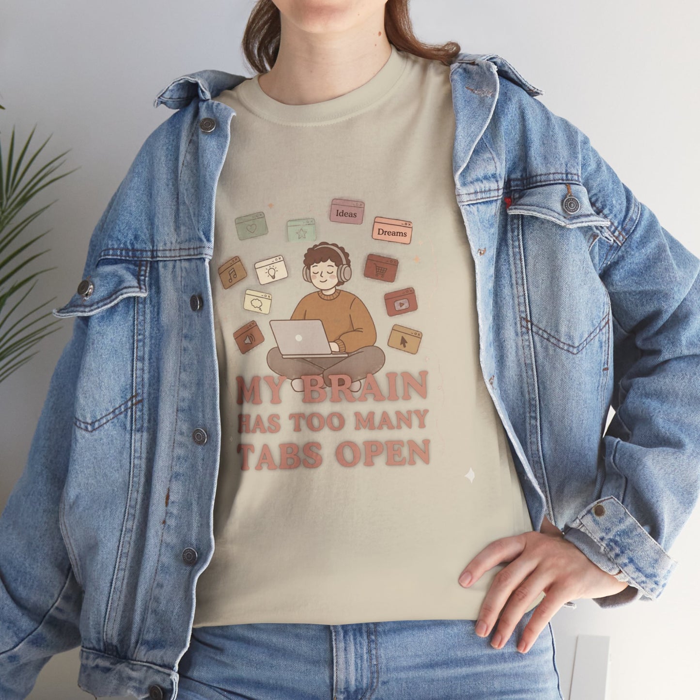 The "Cozy Mind" Earth Tone ADHD Graphic Tee
