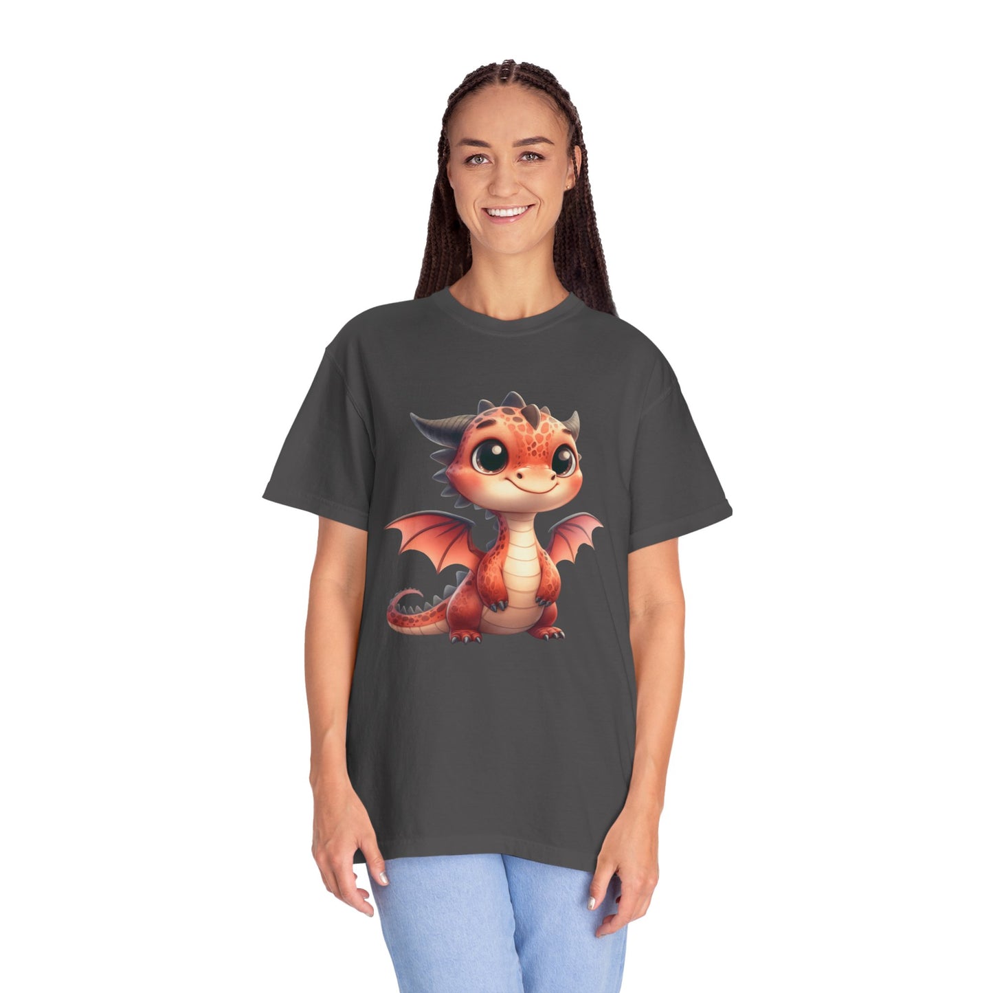Adorable Dragon Whelp Tee - Soft Cotton T-Shirt with Fantasy Creature tee