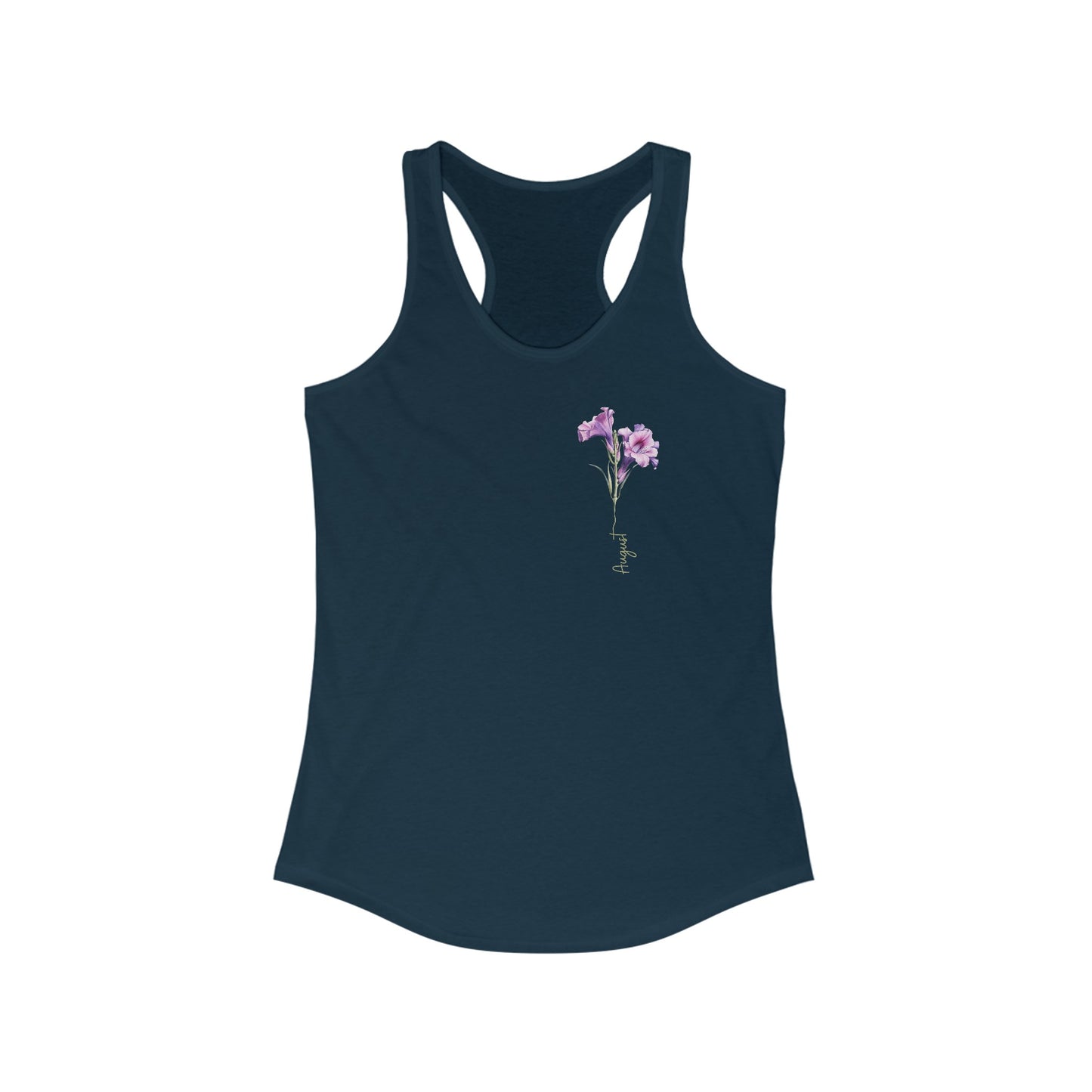 August Birth Flower Gladiolus - Women’s Tank Top - Unique Watercolor Design