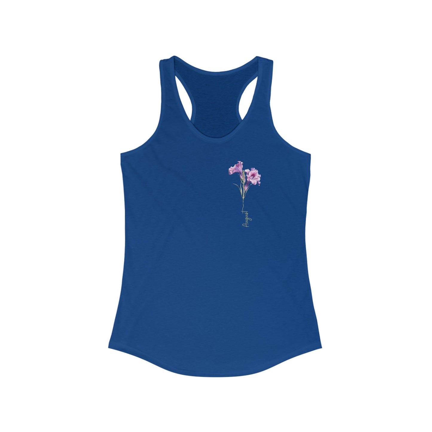 August Birth Flower Gladiolus - Women’s Tank Top - Unique Watercolor Design