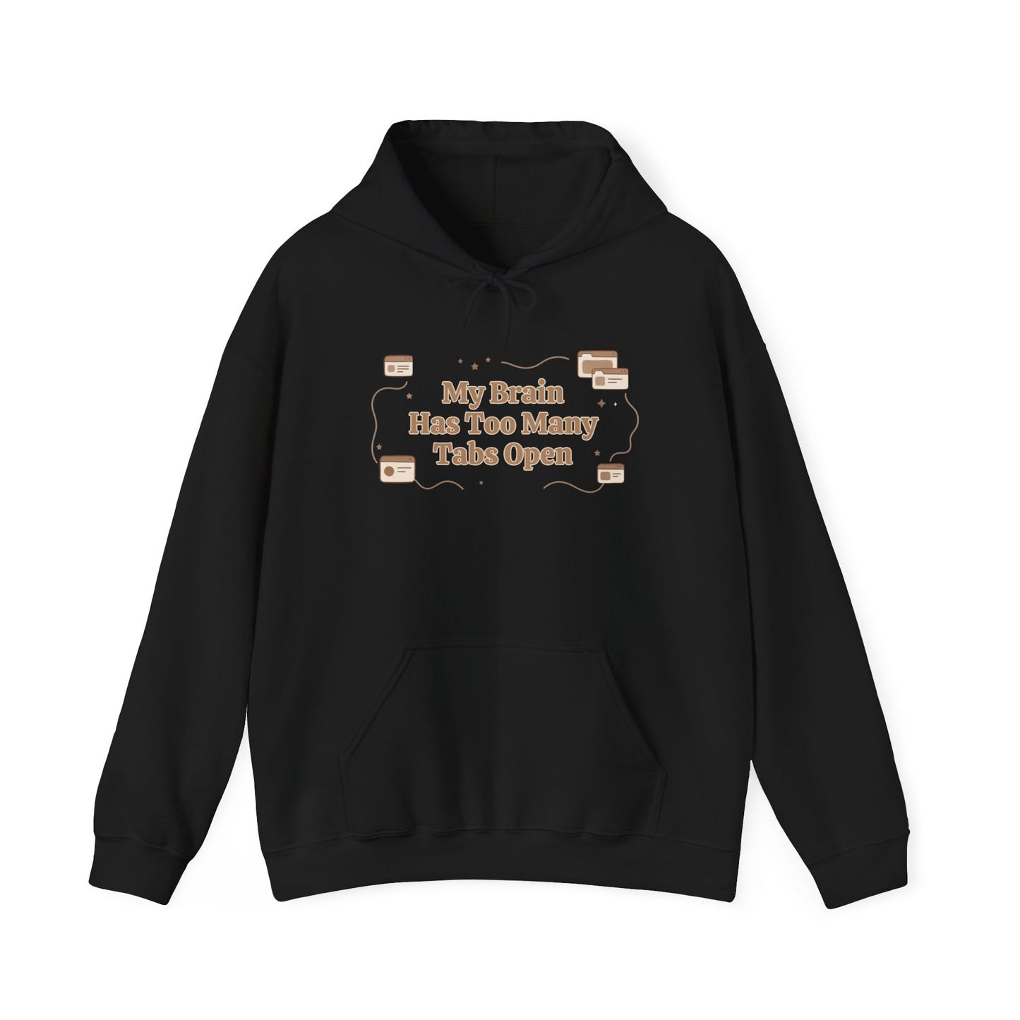 My Brain Has Too Many Tabs Open | Cozy Lofi Oversized Hoodie