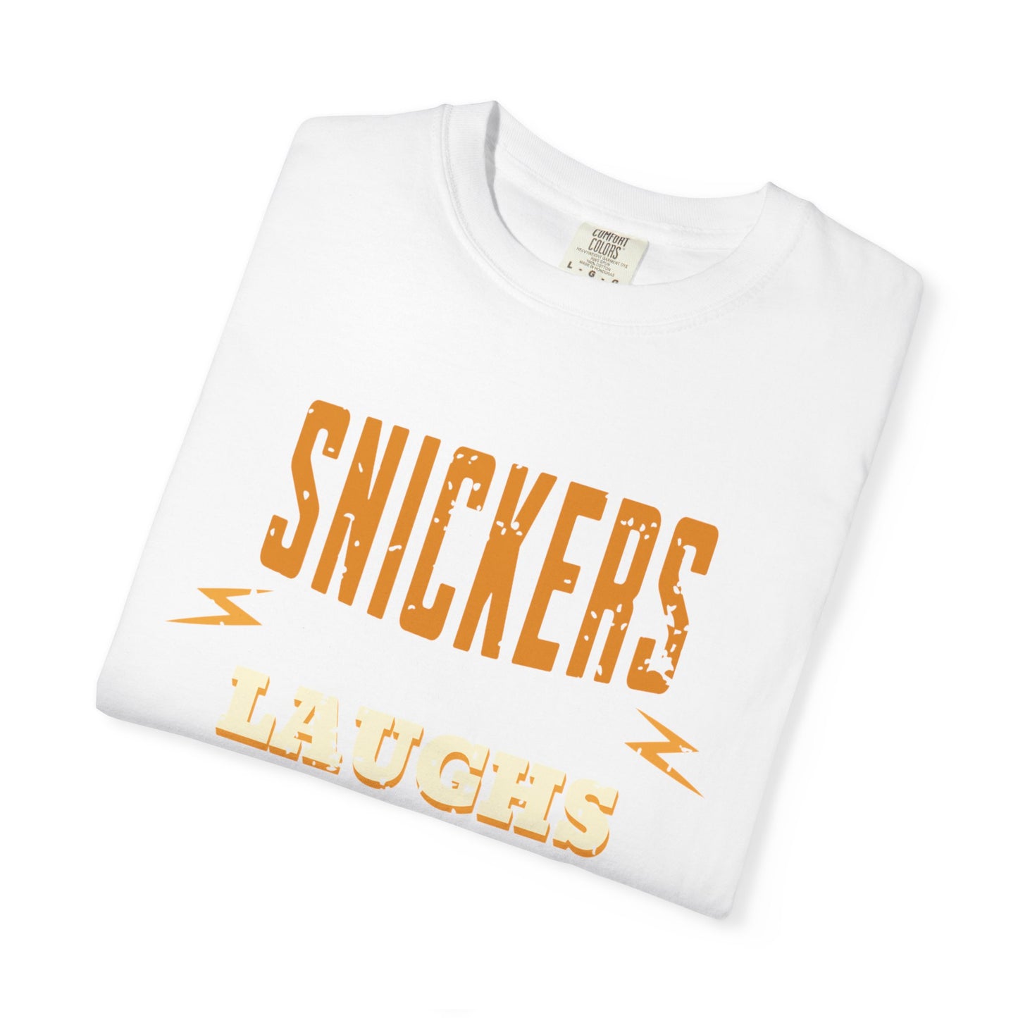 Cheerful 'Laughs at Everything' T-Shirt - coworker/friend Inspired Humorous Fun Shirt