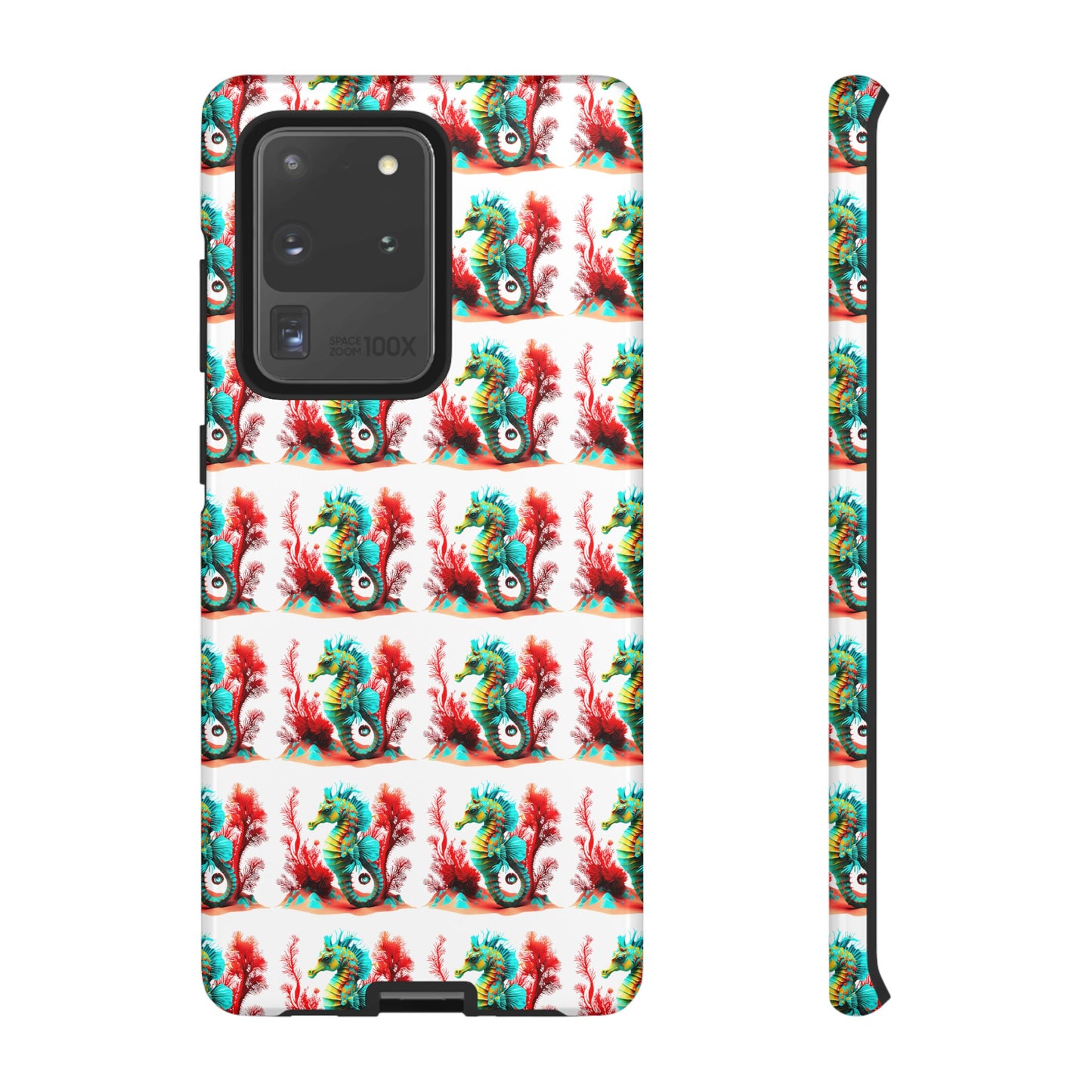 Vibrant Seahorse & Coral Reef - Artistic Mobile Phone hard Case