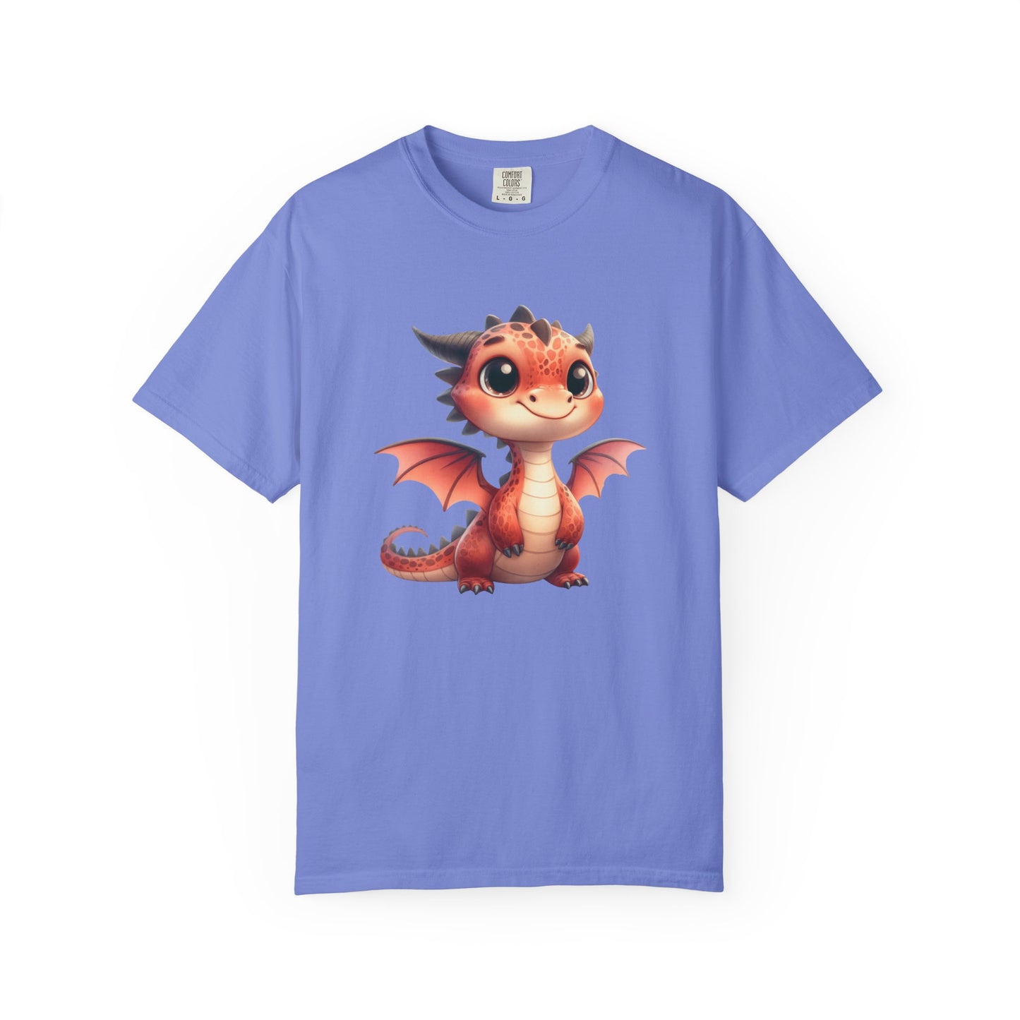 Playful Whimsy Dragon - Unique Cartoon-Style Dragon T-Shirt Design for Fun and Fantasy Lovers