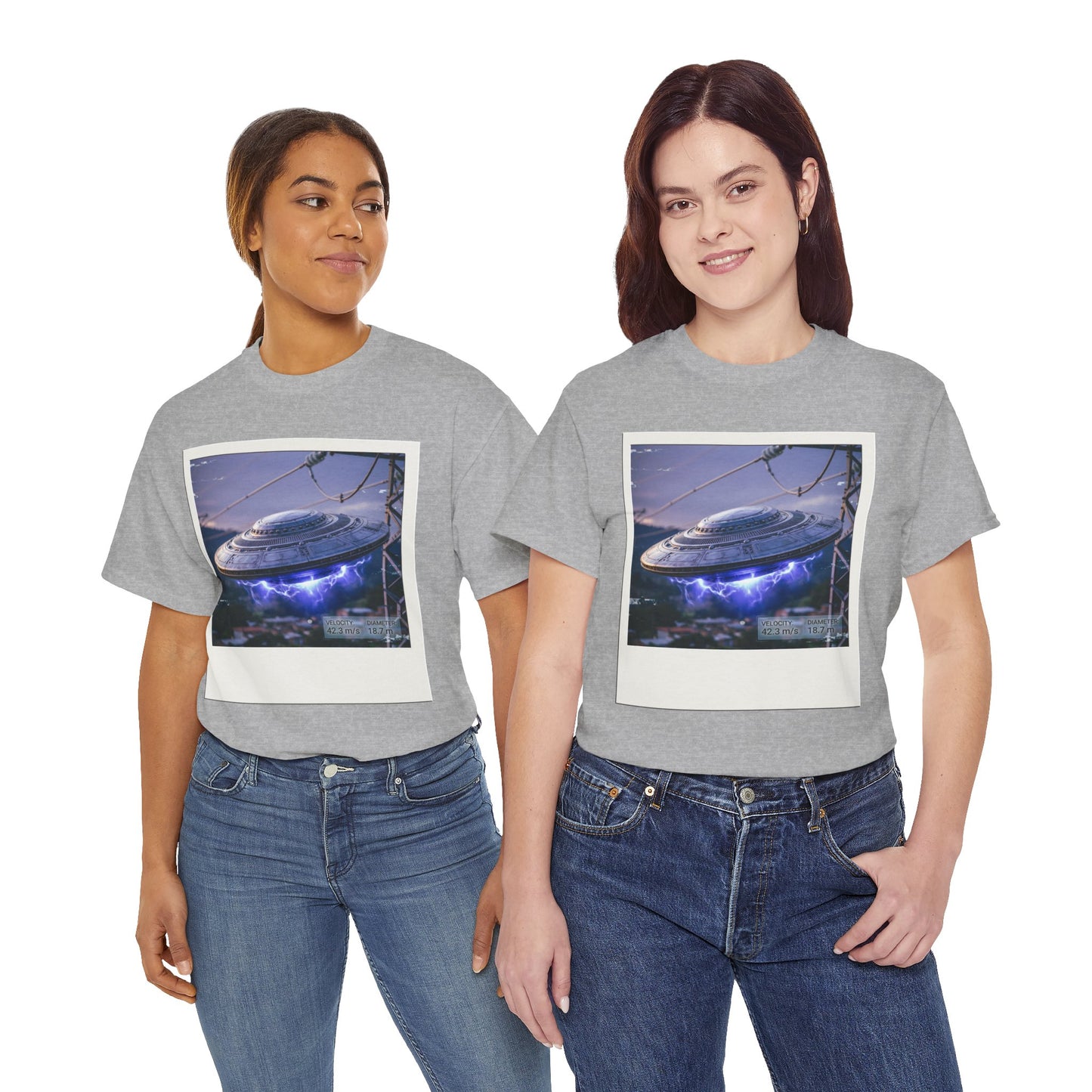UFO Evidence T-Shirt | Retro Polaroid Alien Sighting Photo