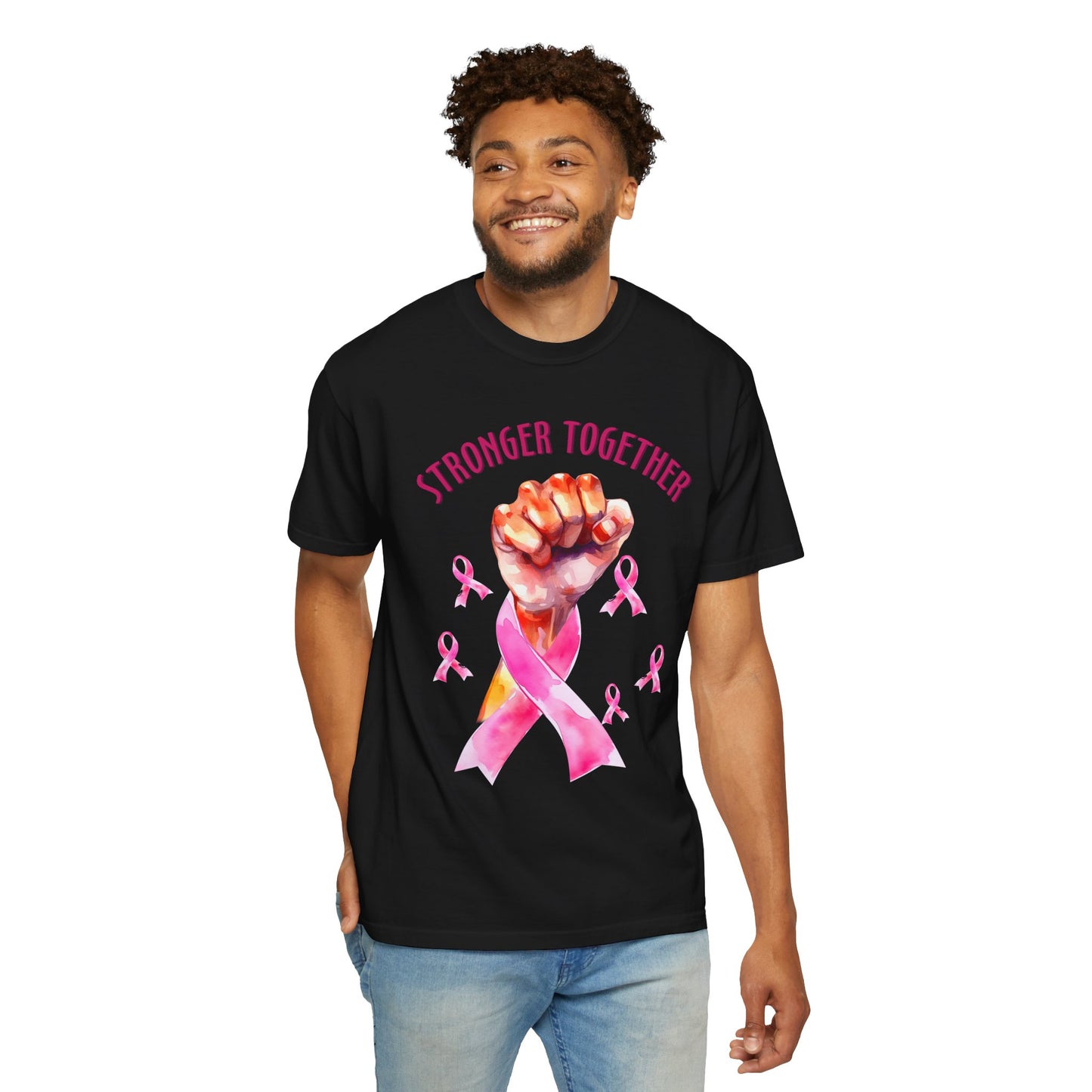 Empower Unity: Breast Cancer "Stronger Together" Comfort Colors Tee