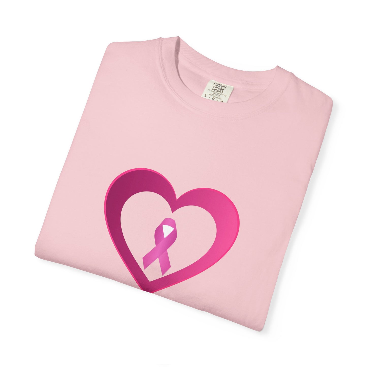 Breast Cancer Awareness heart & ribbon