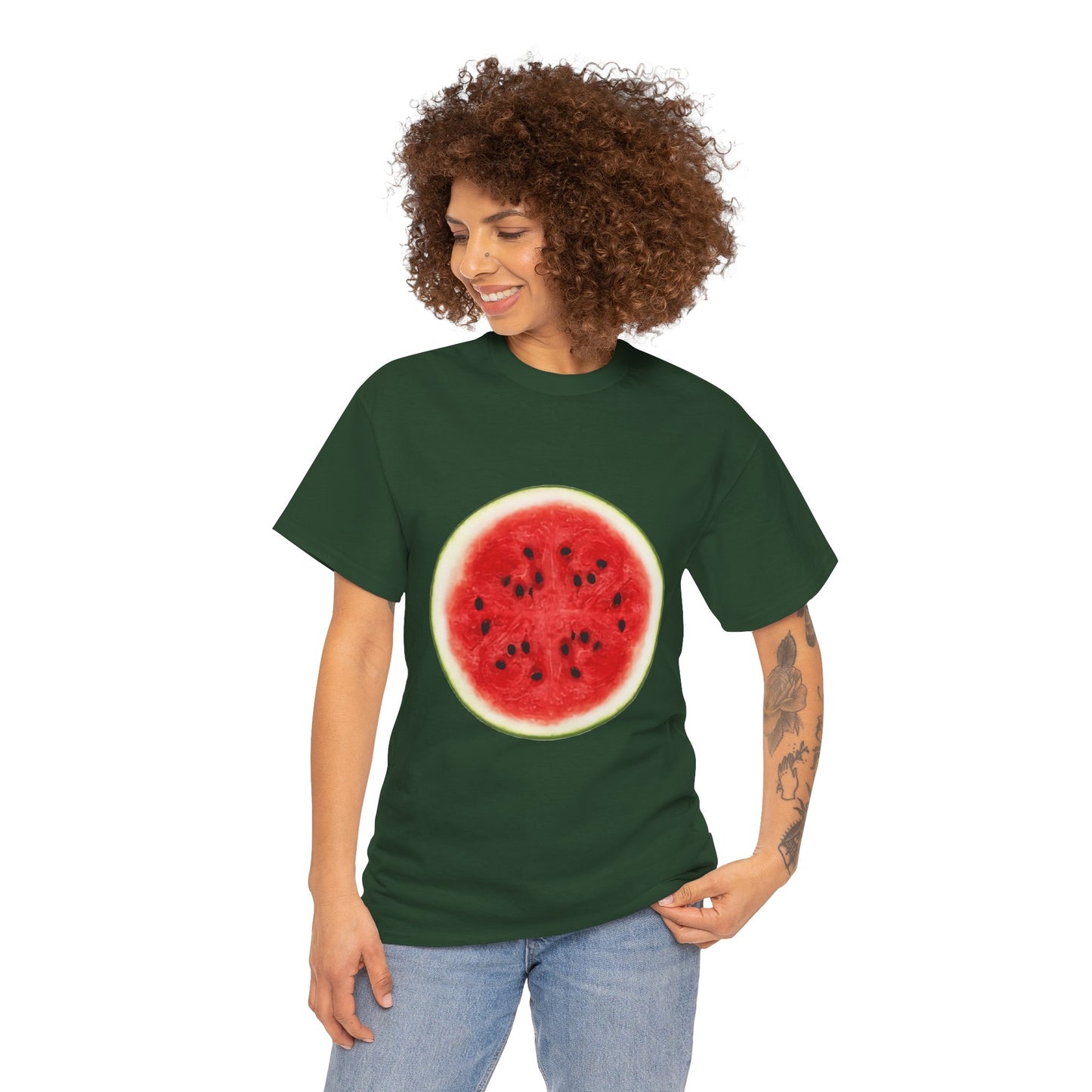 Watermelon Slice Graphic T-Shirt | Funny "One in a Melon" Tee | Easy Lazy Halloween Costume | Unisex Summer Top