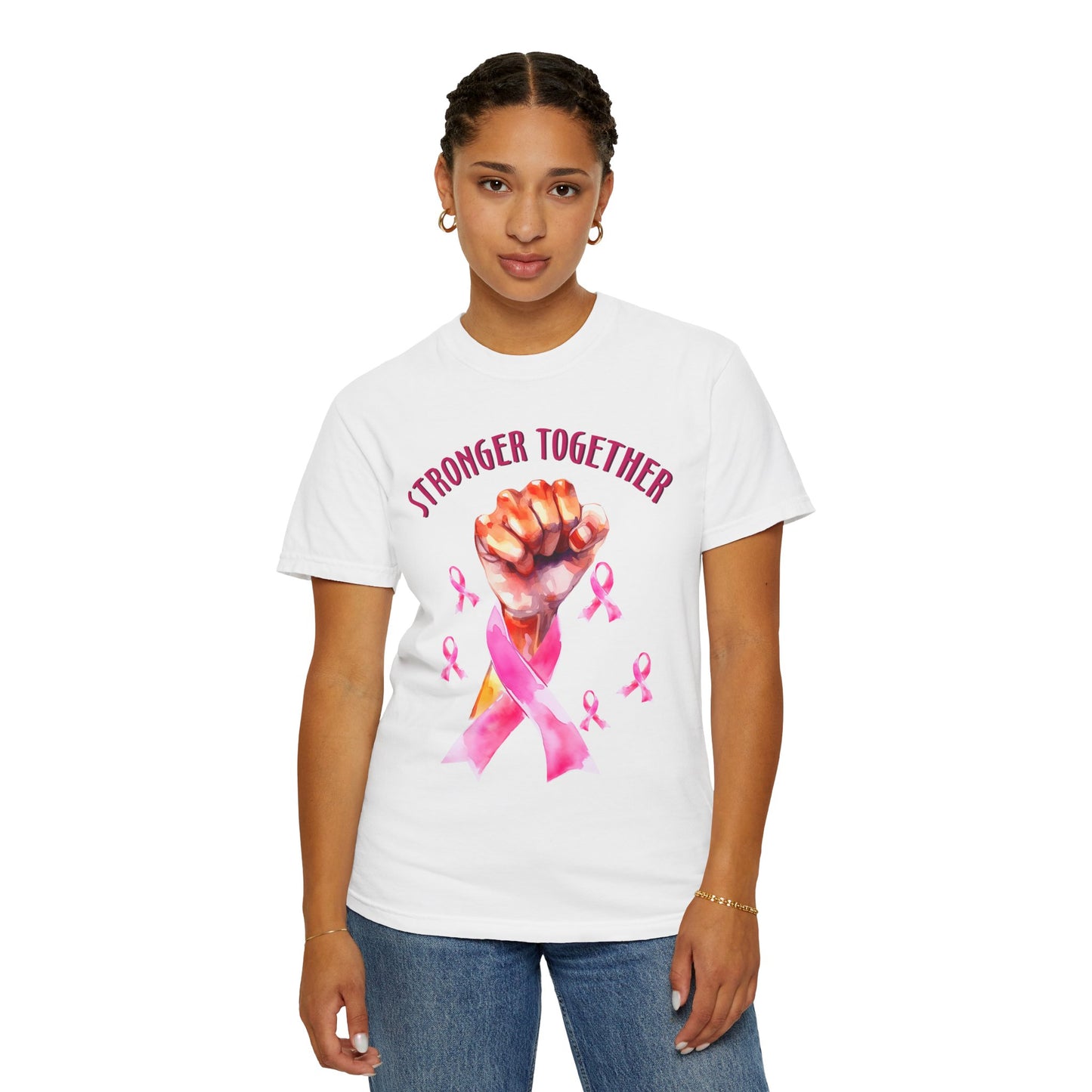 Empower Unity: Breast Cancer "Stronger Together" Comfort Colors Tee