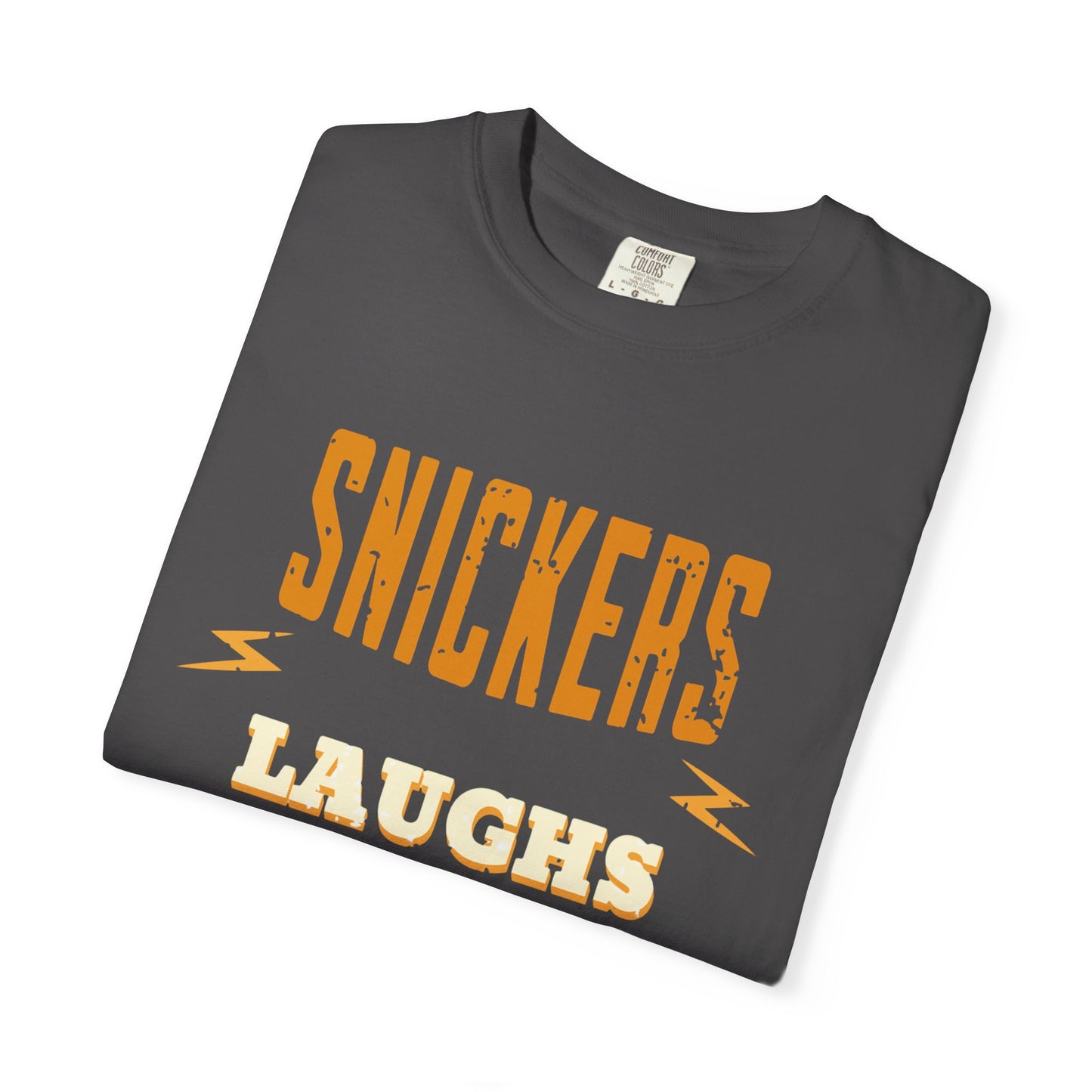 Cheerful 'Laughs at Everything' T-Shirt - coworker/friend Inspired Humorous Fun Shirt