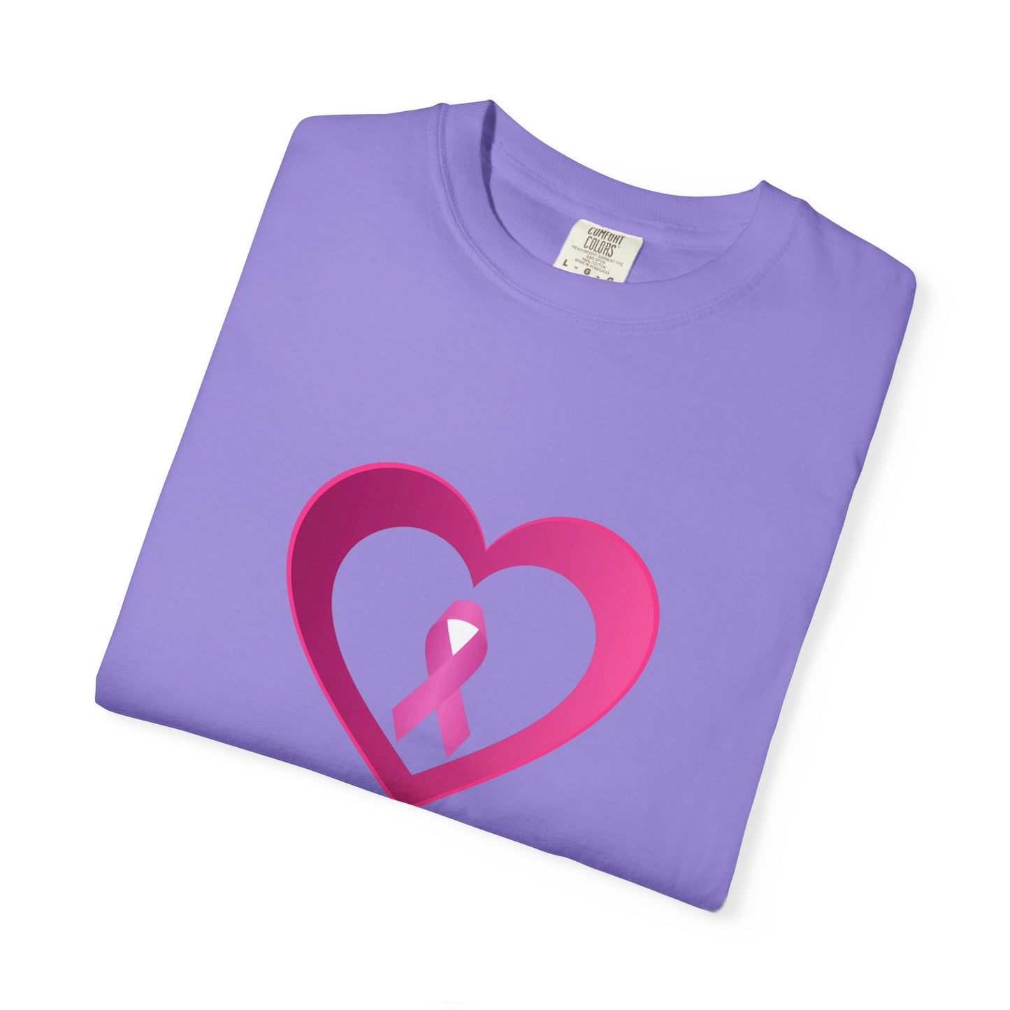 Breast Cancer Awareness heart & ribbon
