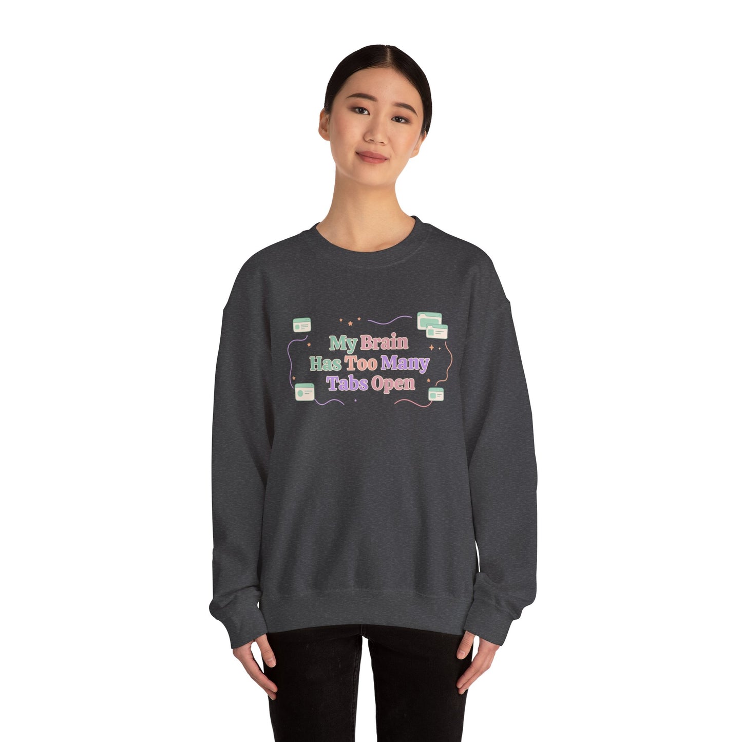 System Status: Hyperfixated | Industrial ADHD Crewneck