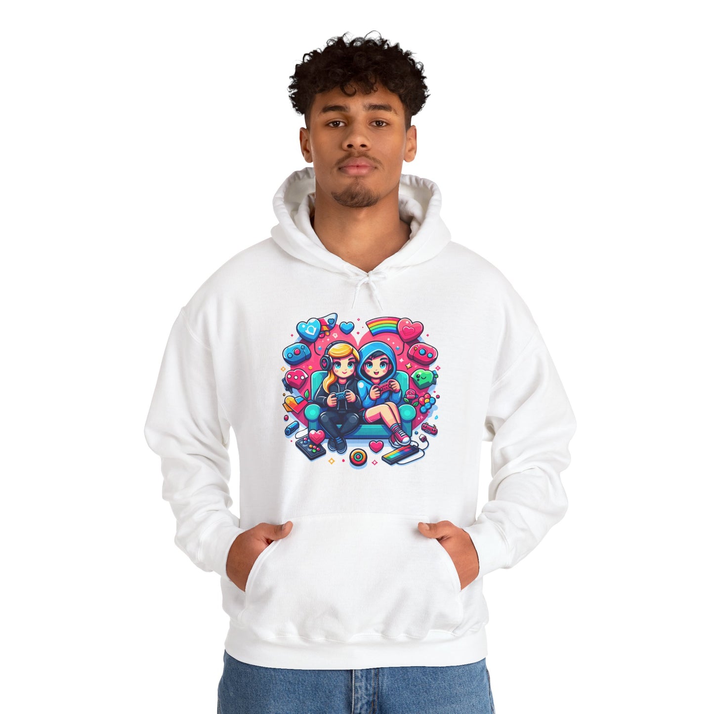 Retro Kawaii Gamer Girl Hoodie | Cute Anime Aesthetic Streetwear