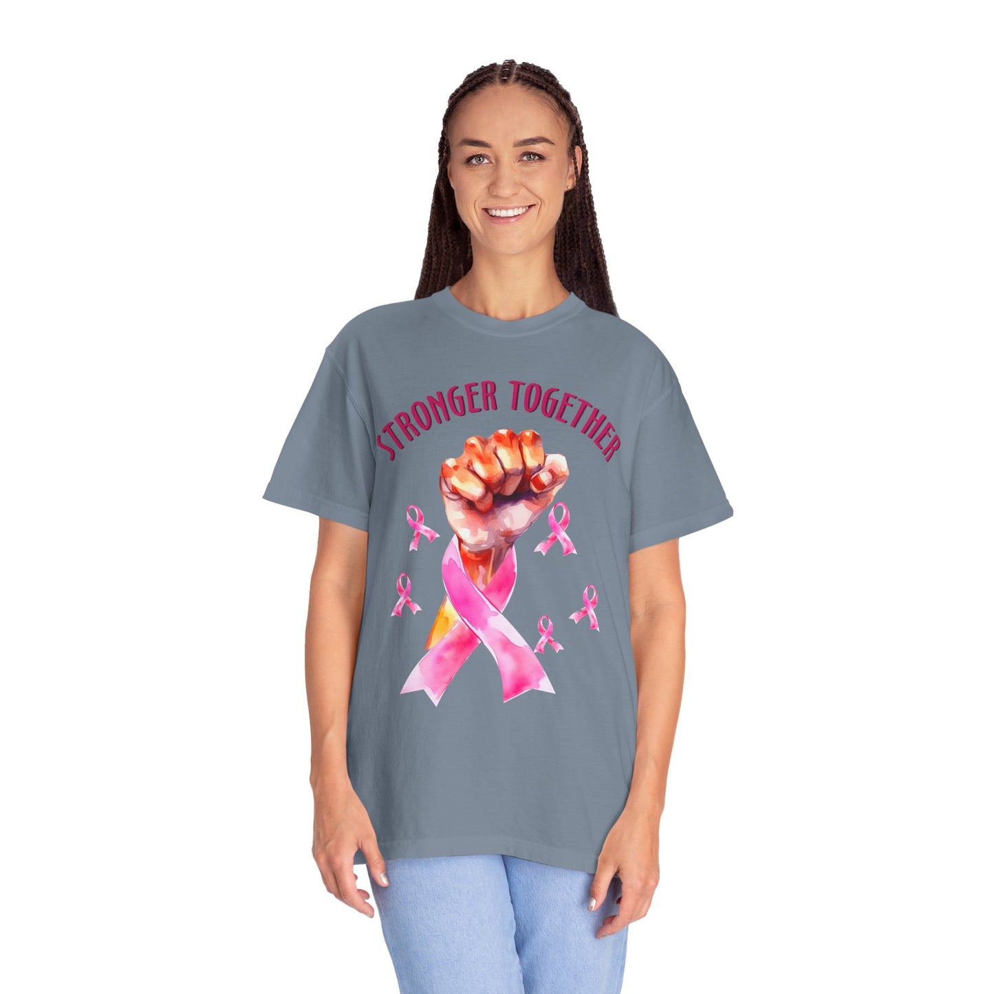 Empower Unity: Breast Cancer "Stronger Together" Comfort Colors Tee