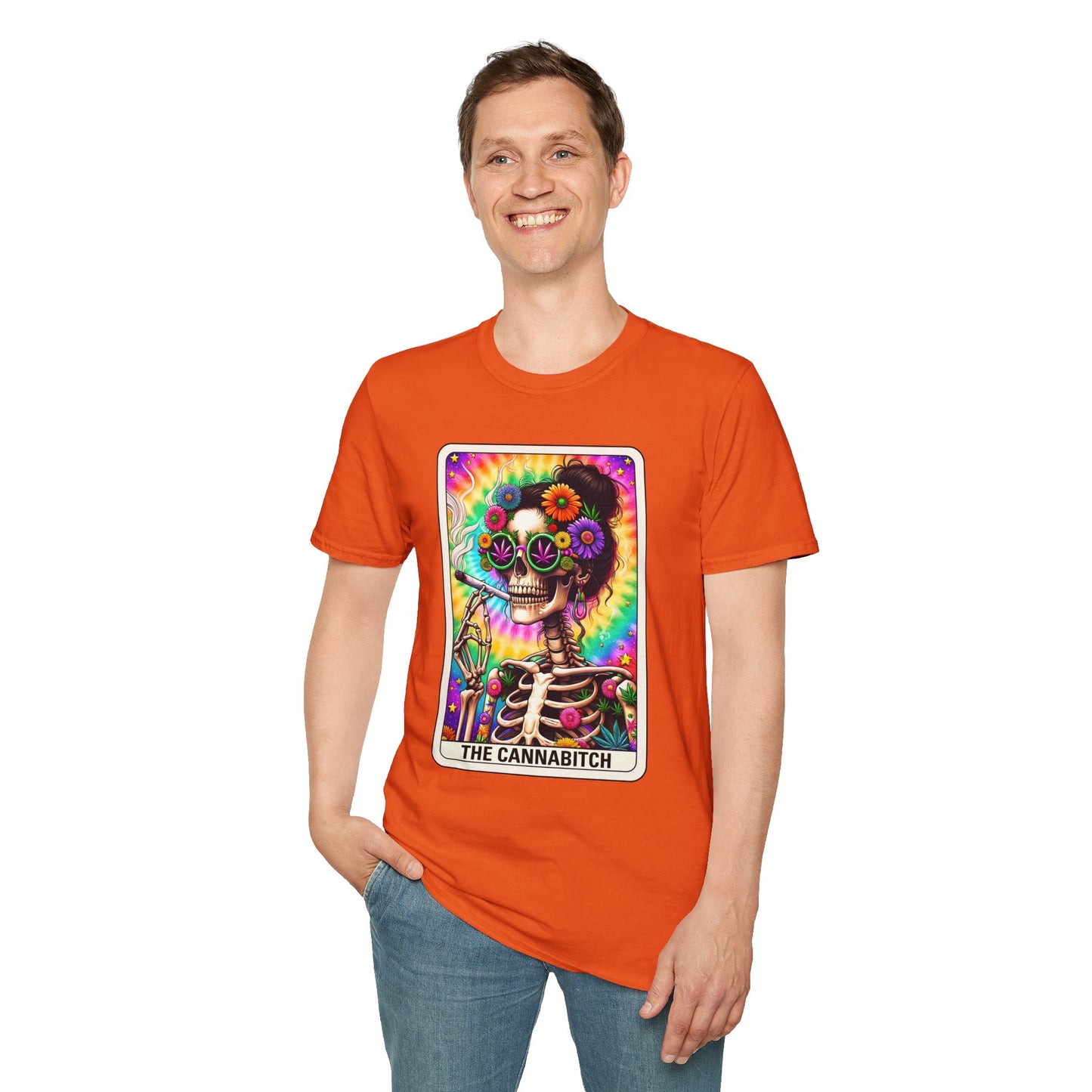 Cannabitch Halloween T-Shirt | Funny Weed Gothic Tee, Spooky Stoner Gift