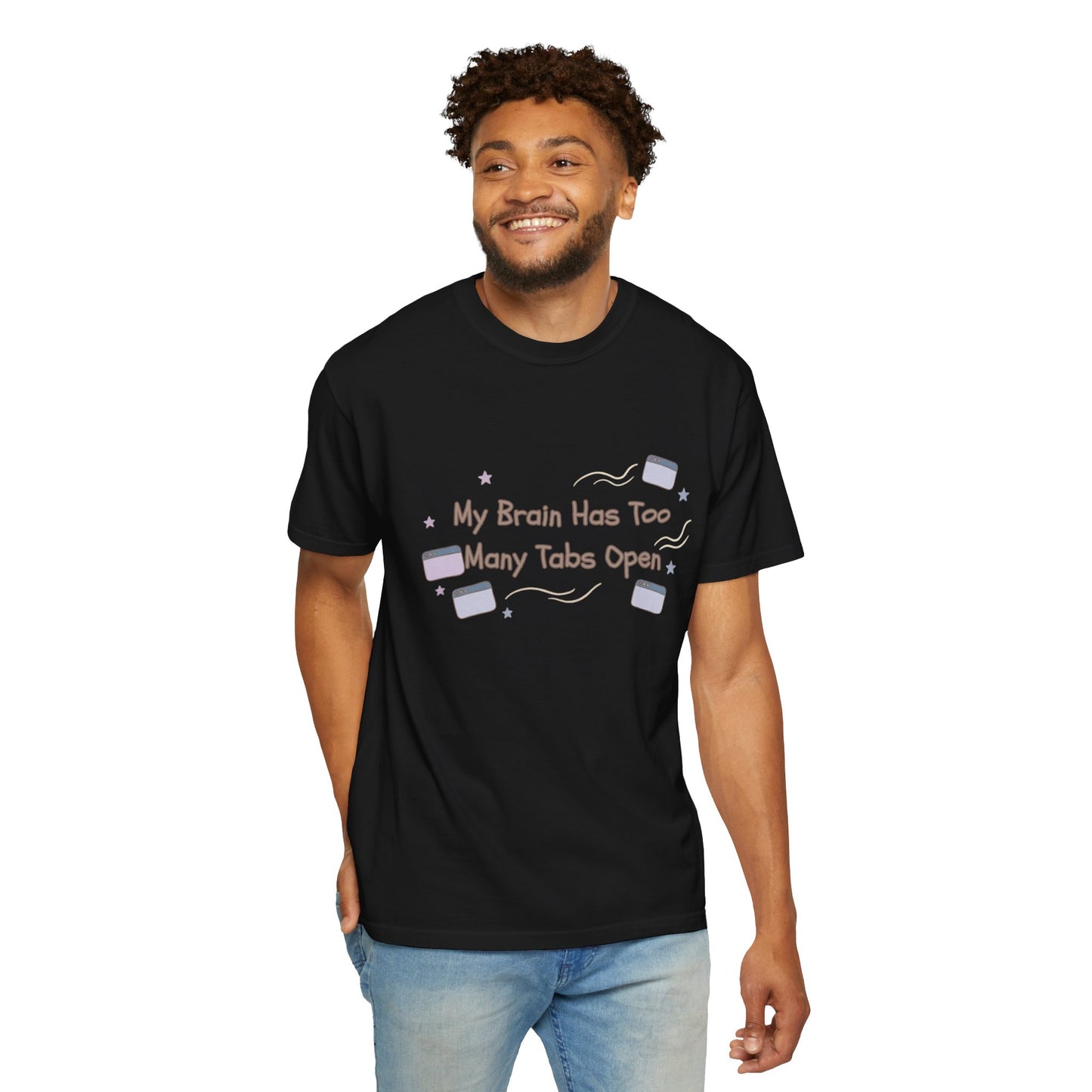 The "ADHD Brain Under Construction" Retro Warning Tee