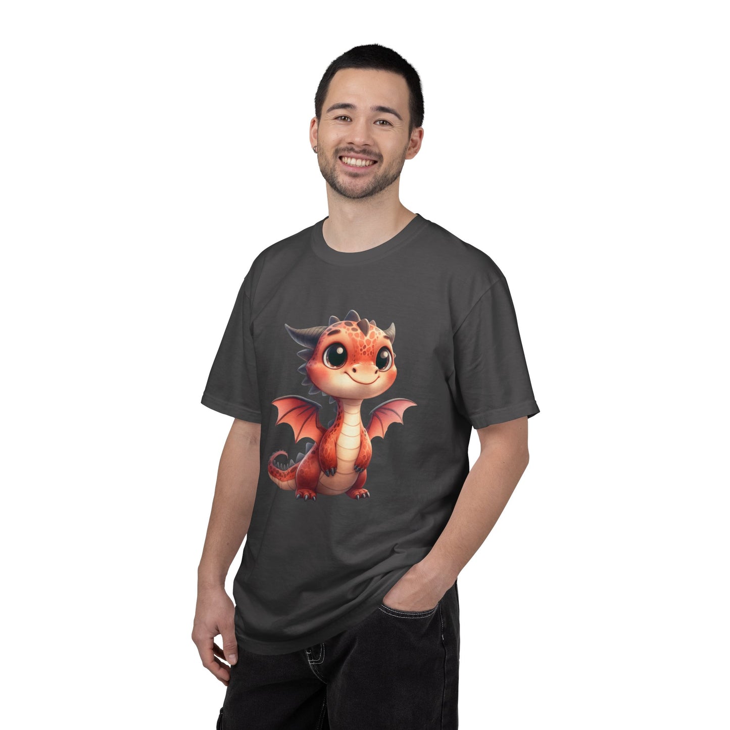 Adorable Dragon Whelp Tee - Soft Cotton T-Shirt with Fantasy Creature tee