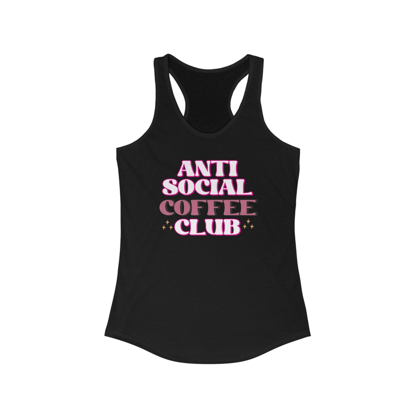 Women’s Tank Top - ‘Anti Social Coffee Club’ - A Bold Expression of Coffee Love