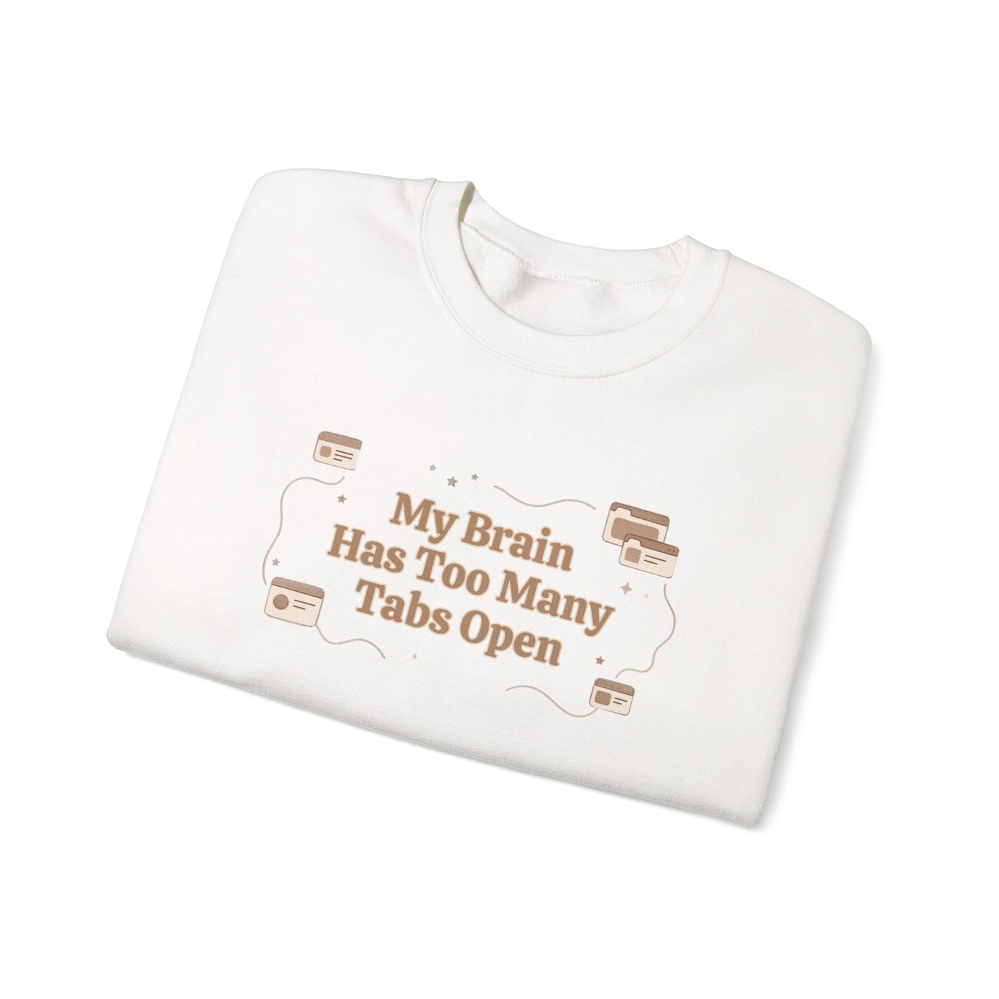 The "Mental Tabs" Aesthetic Crewneck | Oversized Lofi Sweatshirt