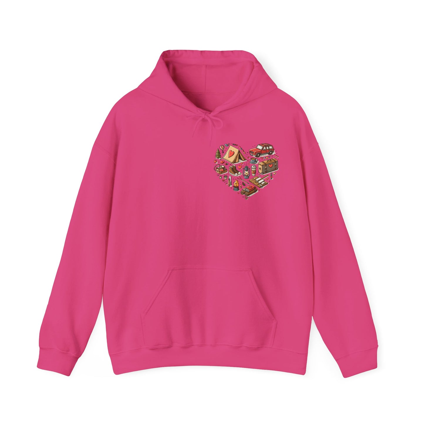 Wild at Heart: Ultimate Outdoor Adventure & Camping Icon Hoodie