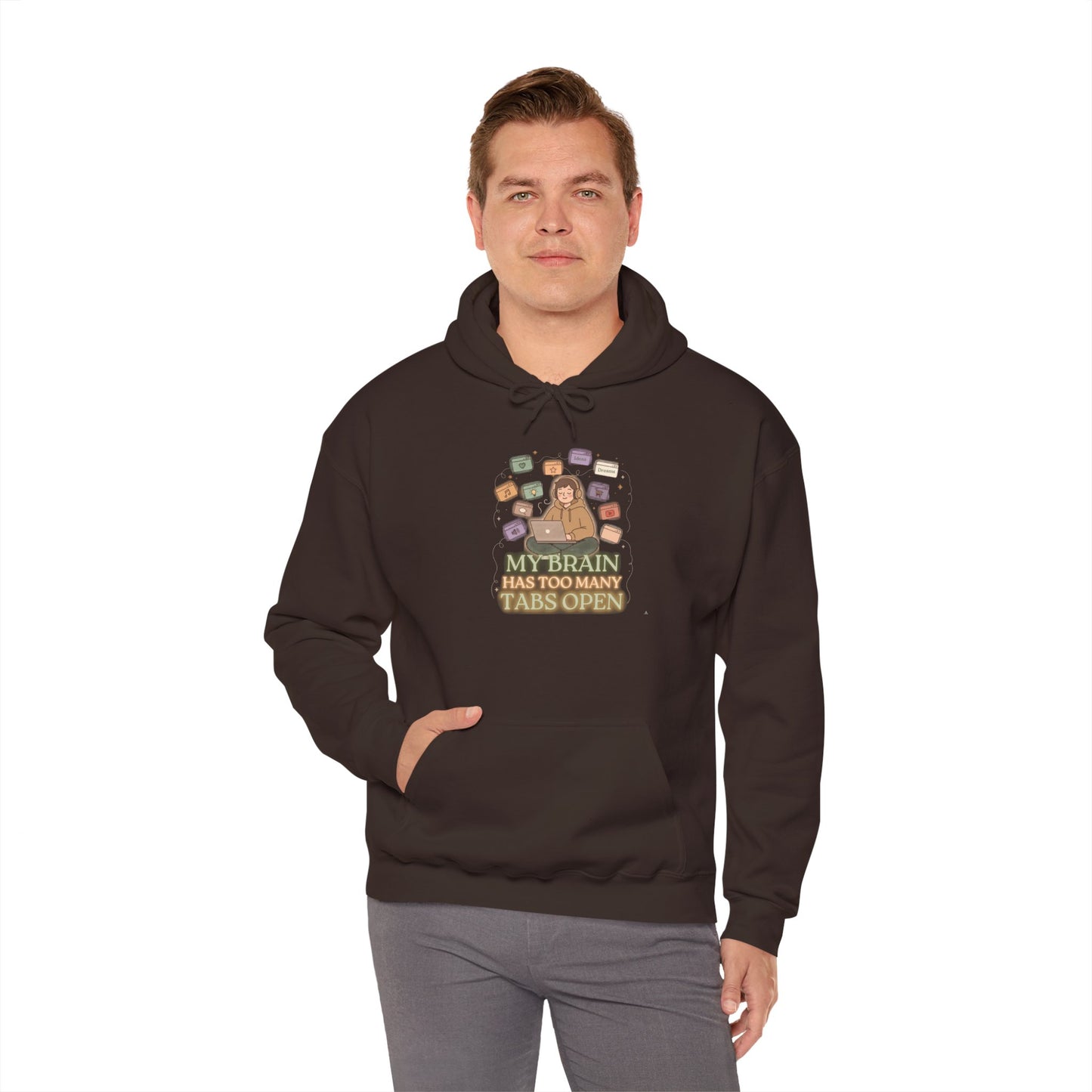 Dopamine at Midnight | ADHD Lofi Glow Aesthetic Hoodie