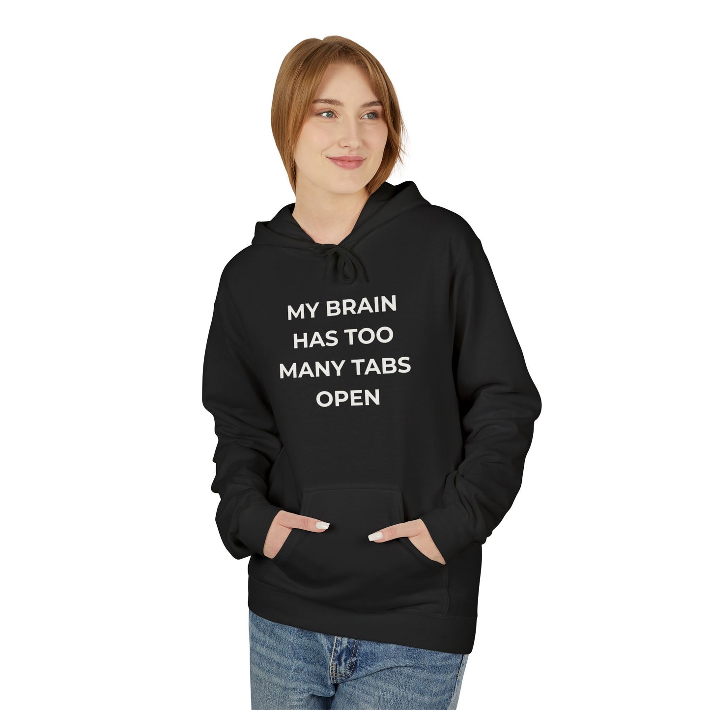 My Brain Has Too Many Tabs Open Hoodie | Funny ADHD Gift | Cozy Lofi Pullover
