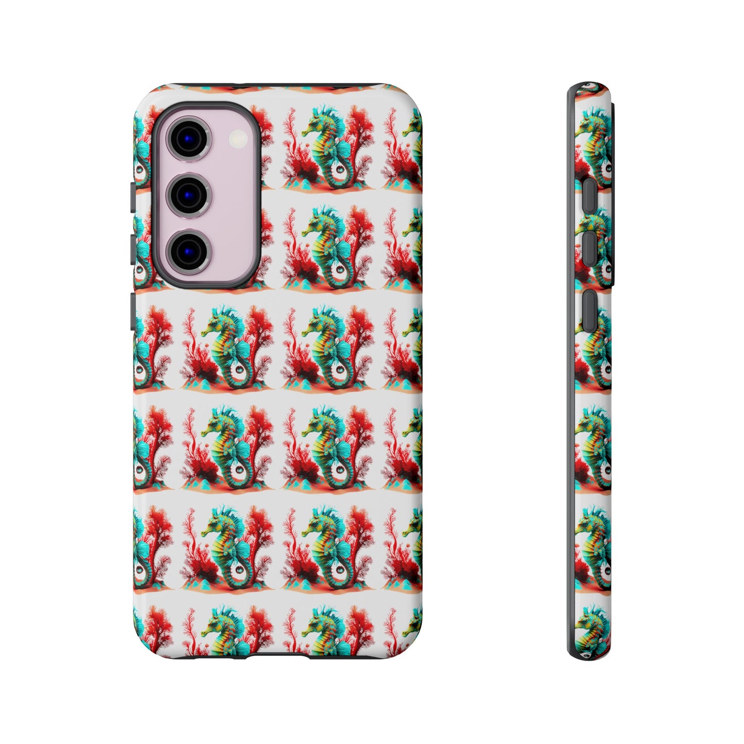 Vibrant Seahorse & Coral Reef - Artistic Mobile Phone hard Case