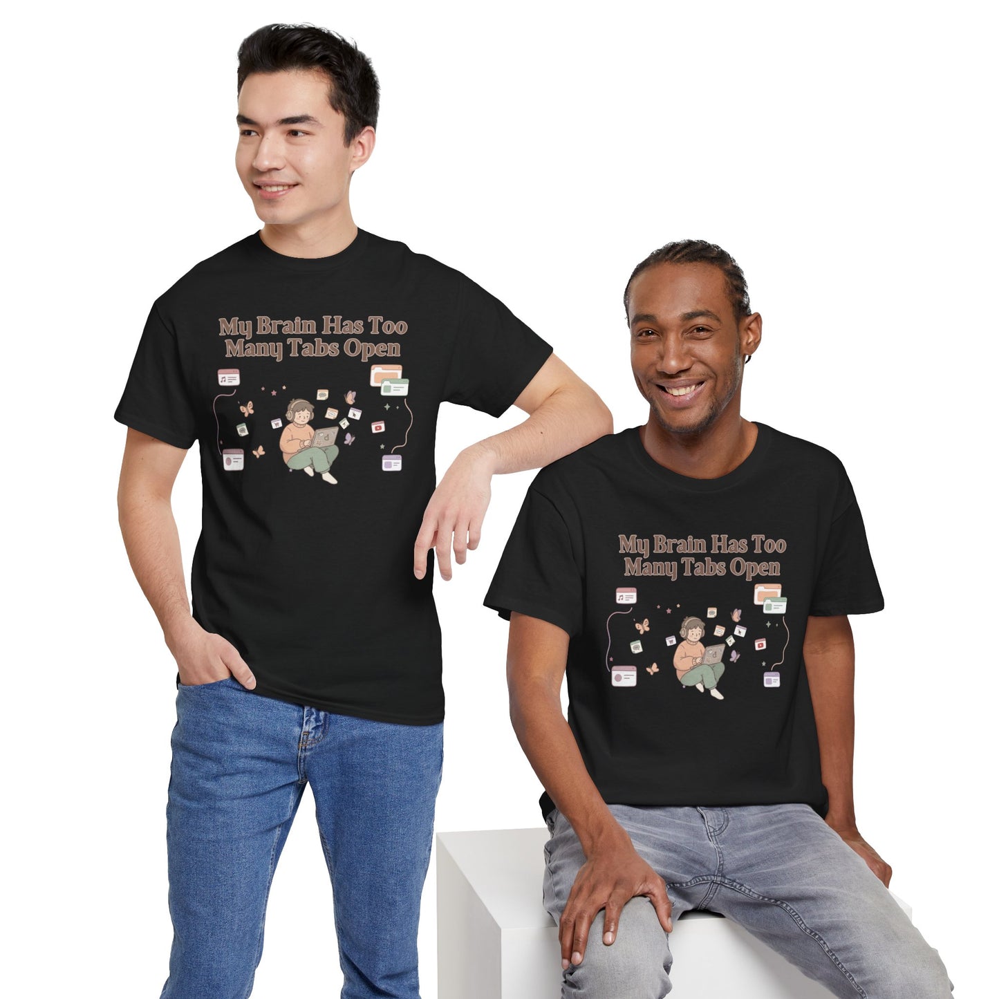 Hyper-Focus Mode: ENGAGED 🎧 The 'Brain Has Too Many Tabs Open' Neurospicy Tee