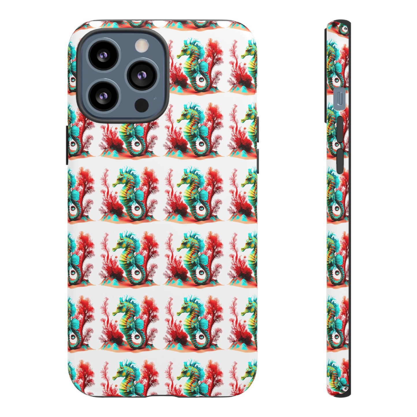 Vibrant Seahorse & Coral Reef - Artistic Mobile Phone hard Case