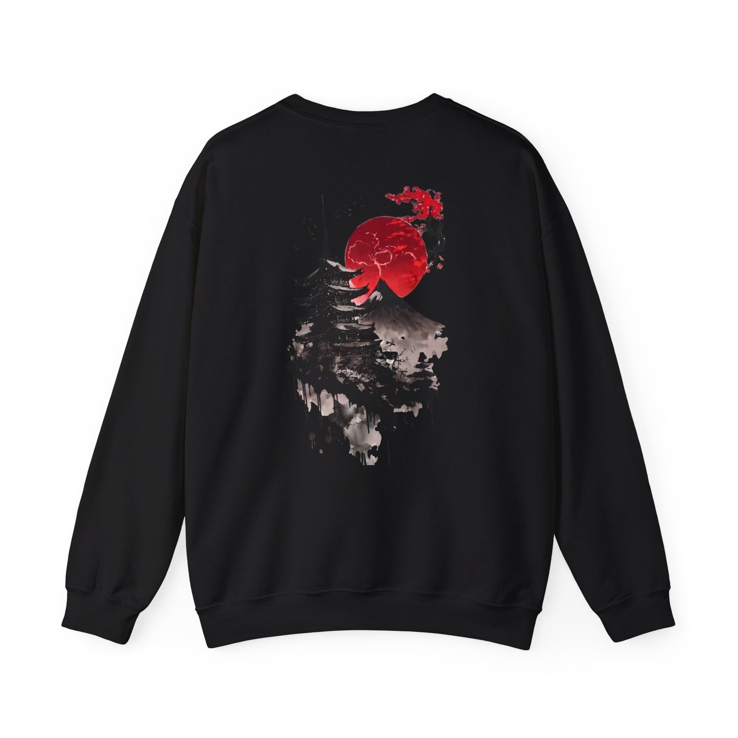 Minimalist Sakura Sweatshirt – Japanese Cherry Blossom Crewneck, Aesthetic Floral Pullover, Unisex Streetwear Gift