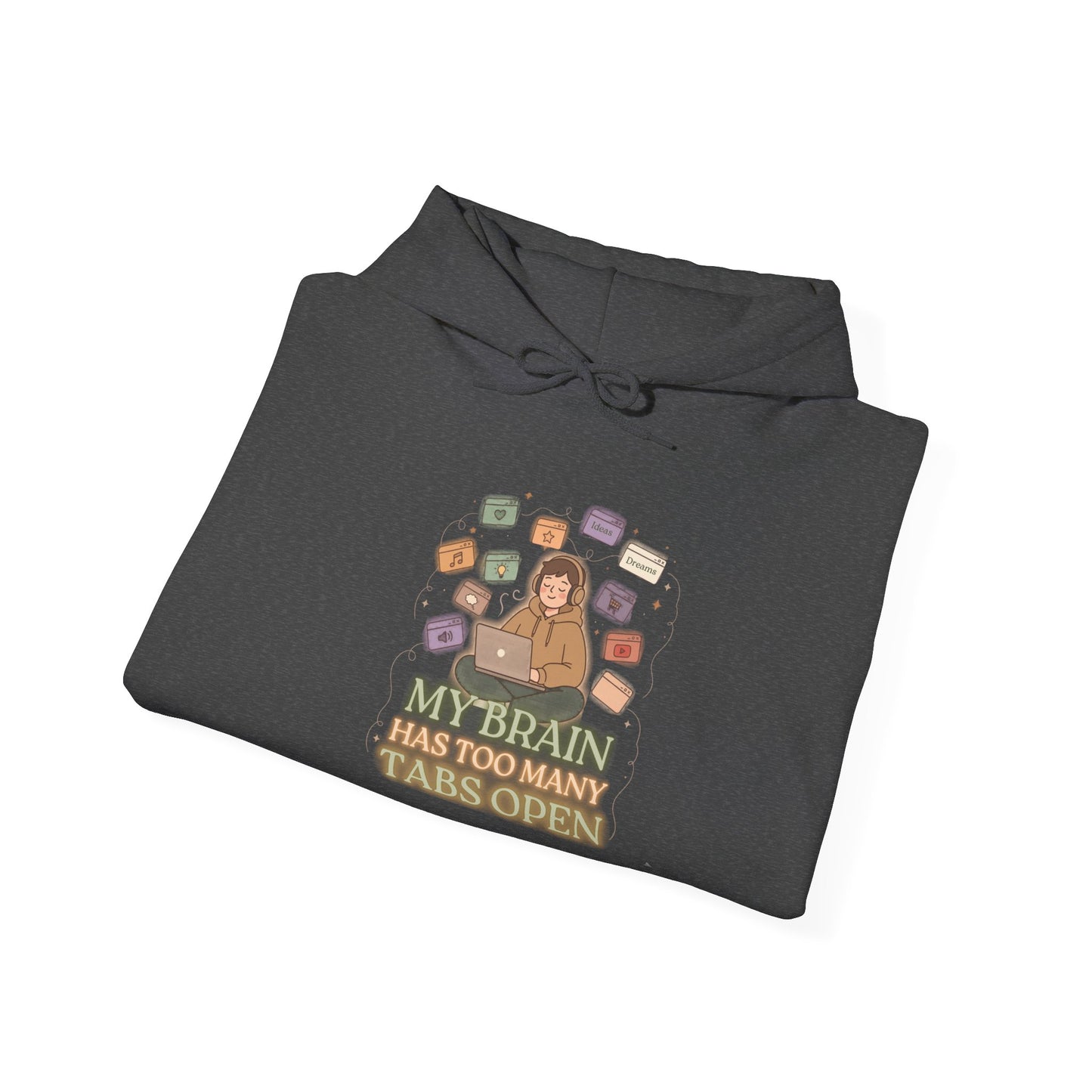 Dopamine at Midnight | ADHD Lofi Glow Aesthetic Hoodie