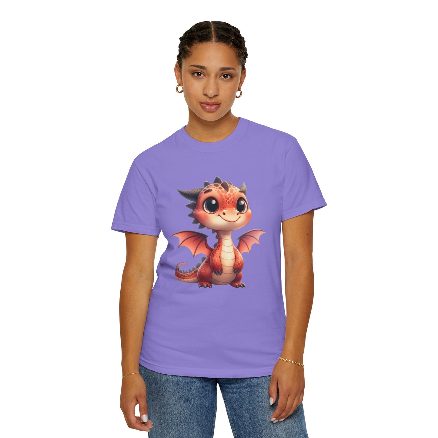 Adorable Dragon Whelp Tee - Soft Cotton T-Shirt with Fantasy Creature tee