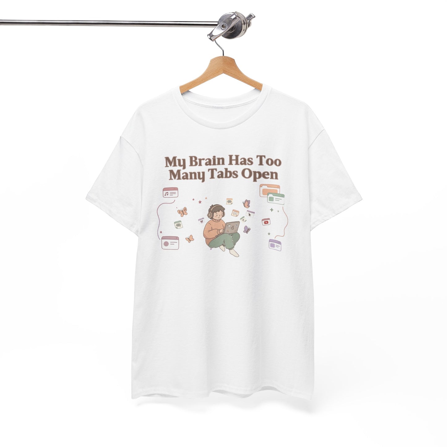 Hyper-Focus Mode: ENGAGED 🎧 The 'Brain Has Too Many Tabs Open' Neurospicy Tee