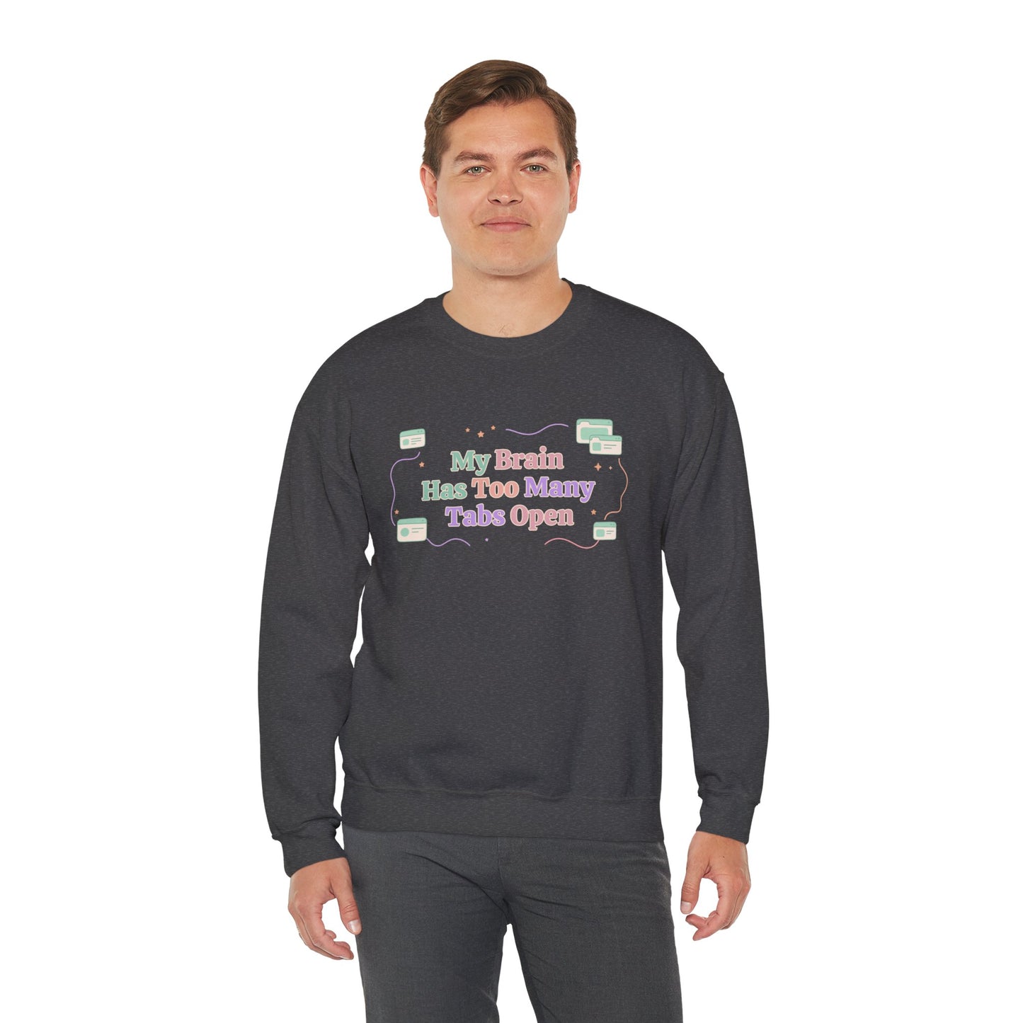 System Status: Hyperfixated | Industrial ADHD Crewneck