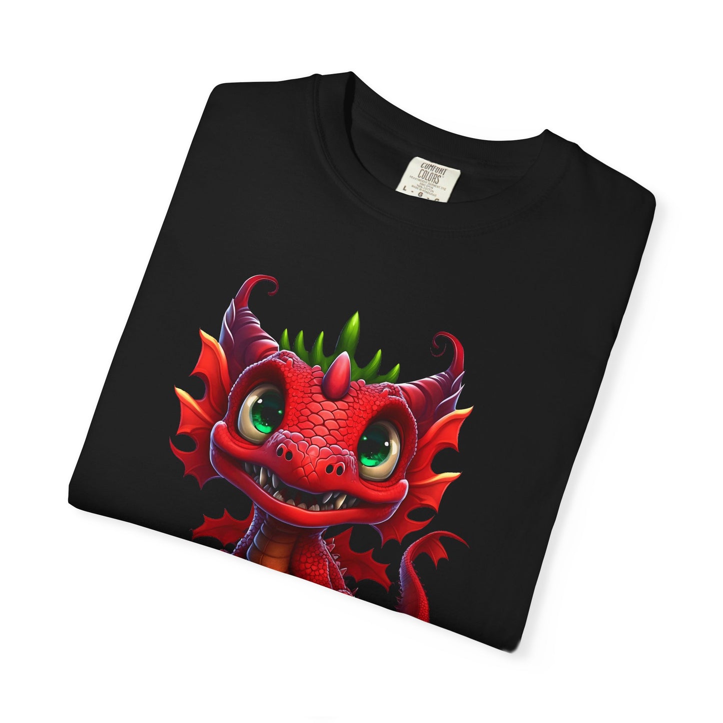 Playful Dragon Delight - Unique Cartoon-Style Dragon T-Shirt Design for Fun and Fantasy Lovers
