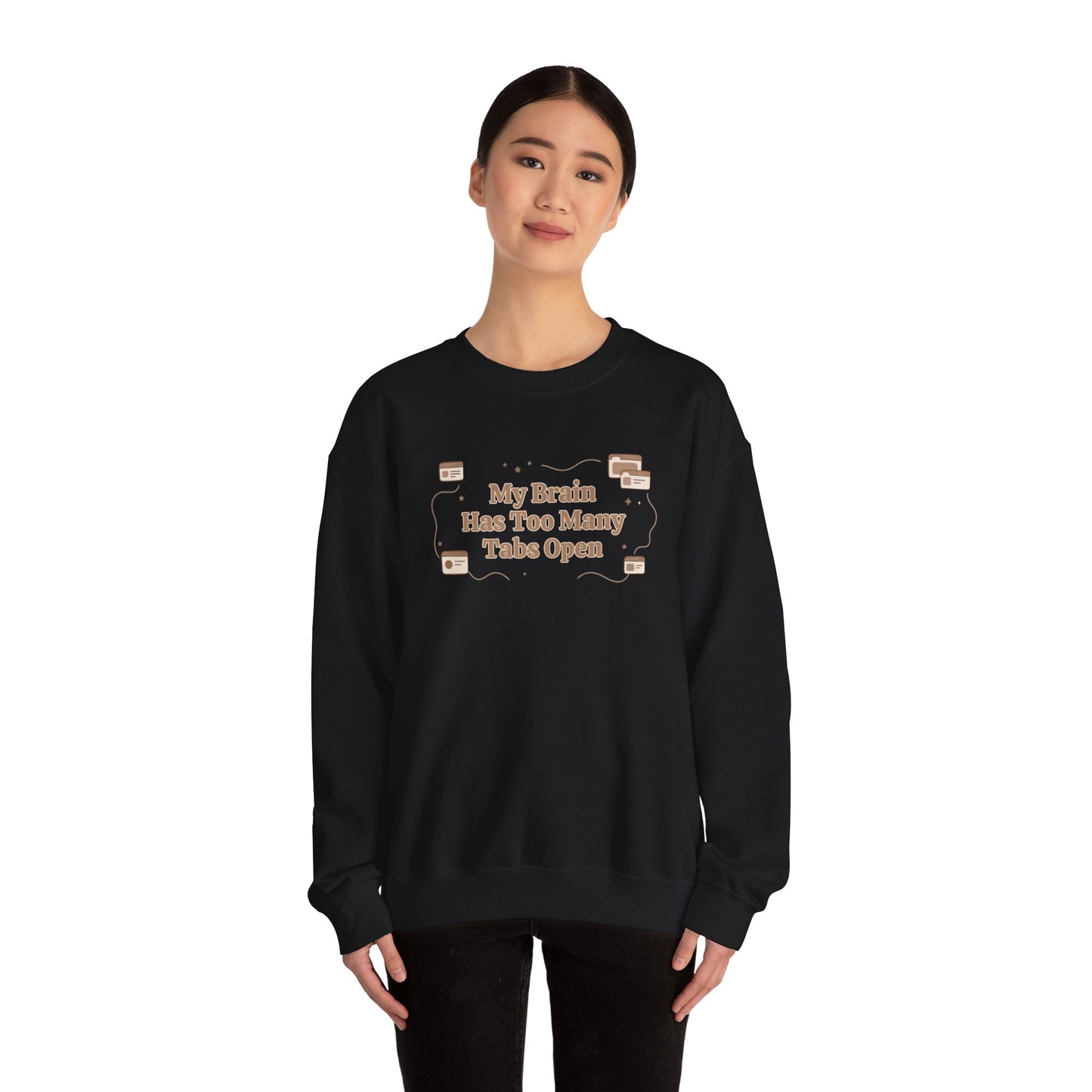 The "Mental Tabs" Aesthetic Crewneck | Oversized Lofi Sweatshirt